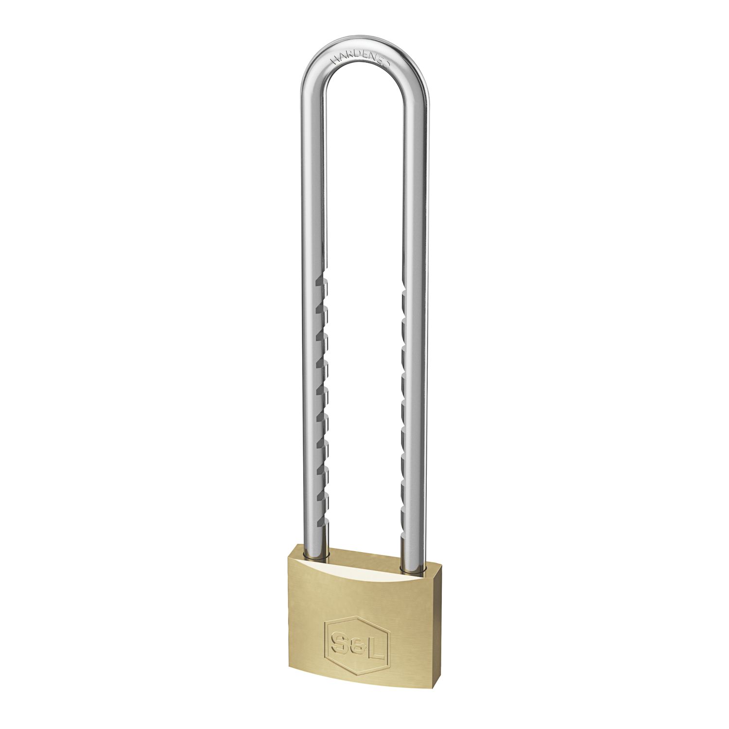 Smith & Locke Brass Long Shackle Padlock 50mm (381FA)