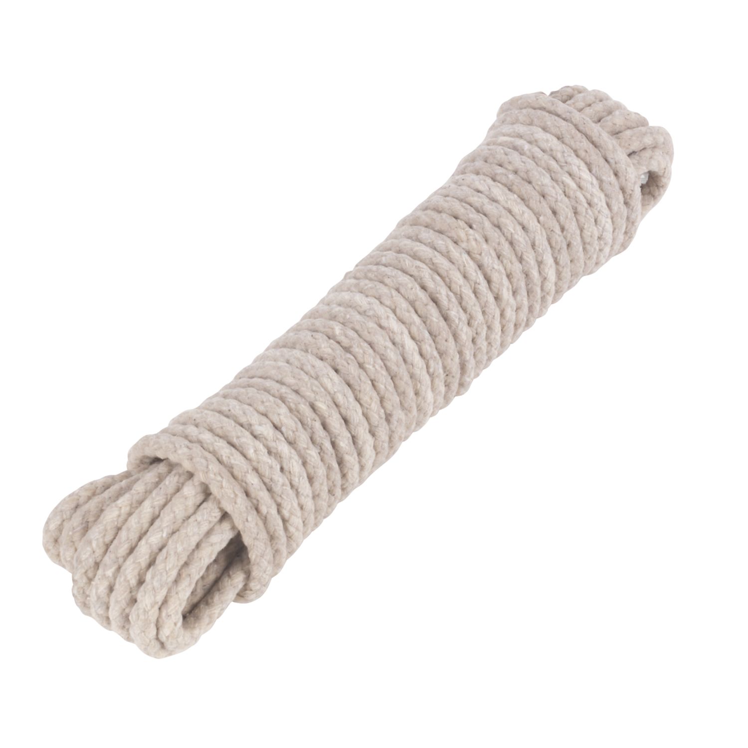 Rothley Waxed Cotton Sash Cord White 6mm x 10m (38274)