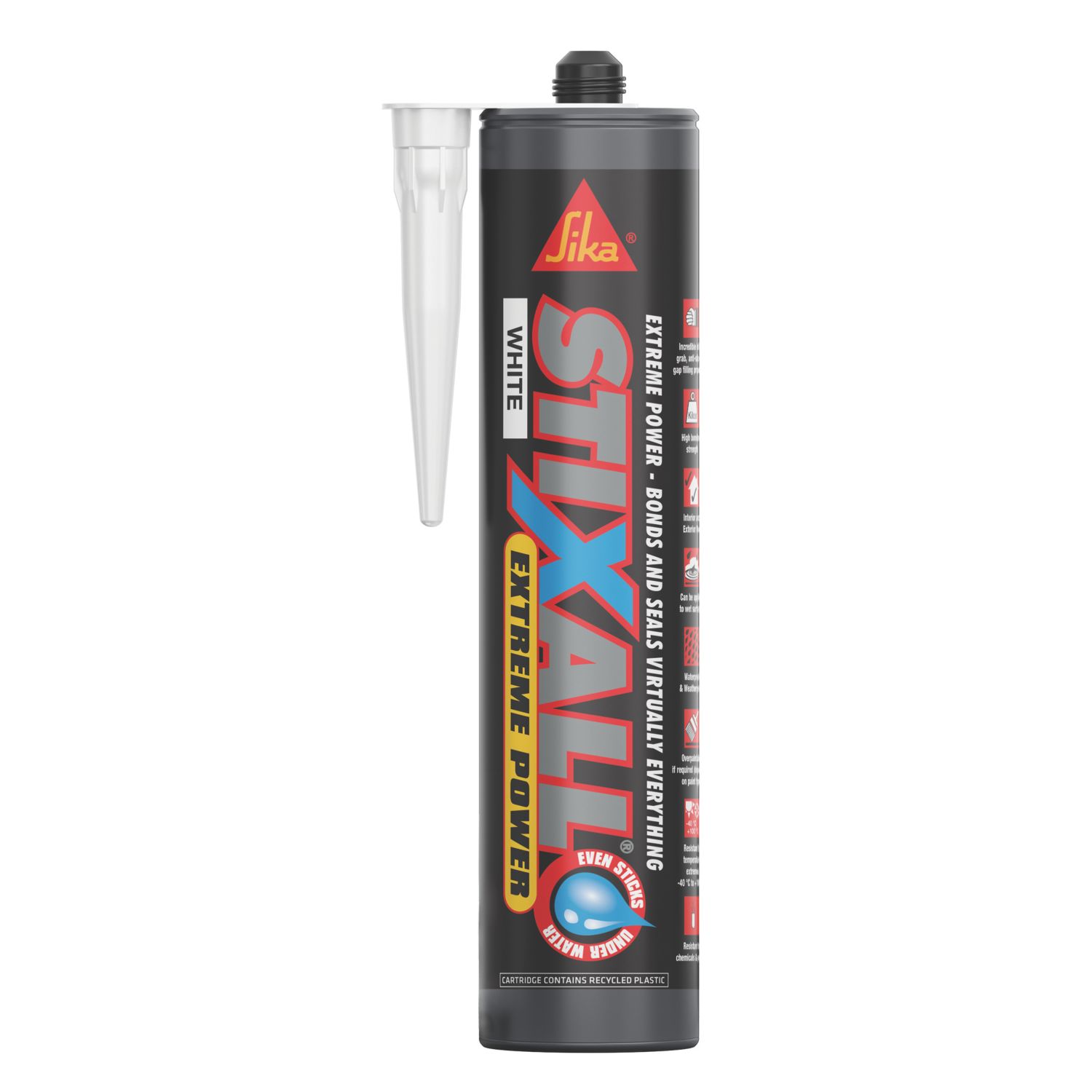 Sika Stixall Extreme Power Hybrid Sealant & Adhesive White 290ml (382CF)