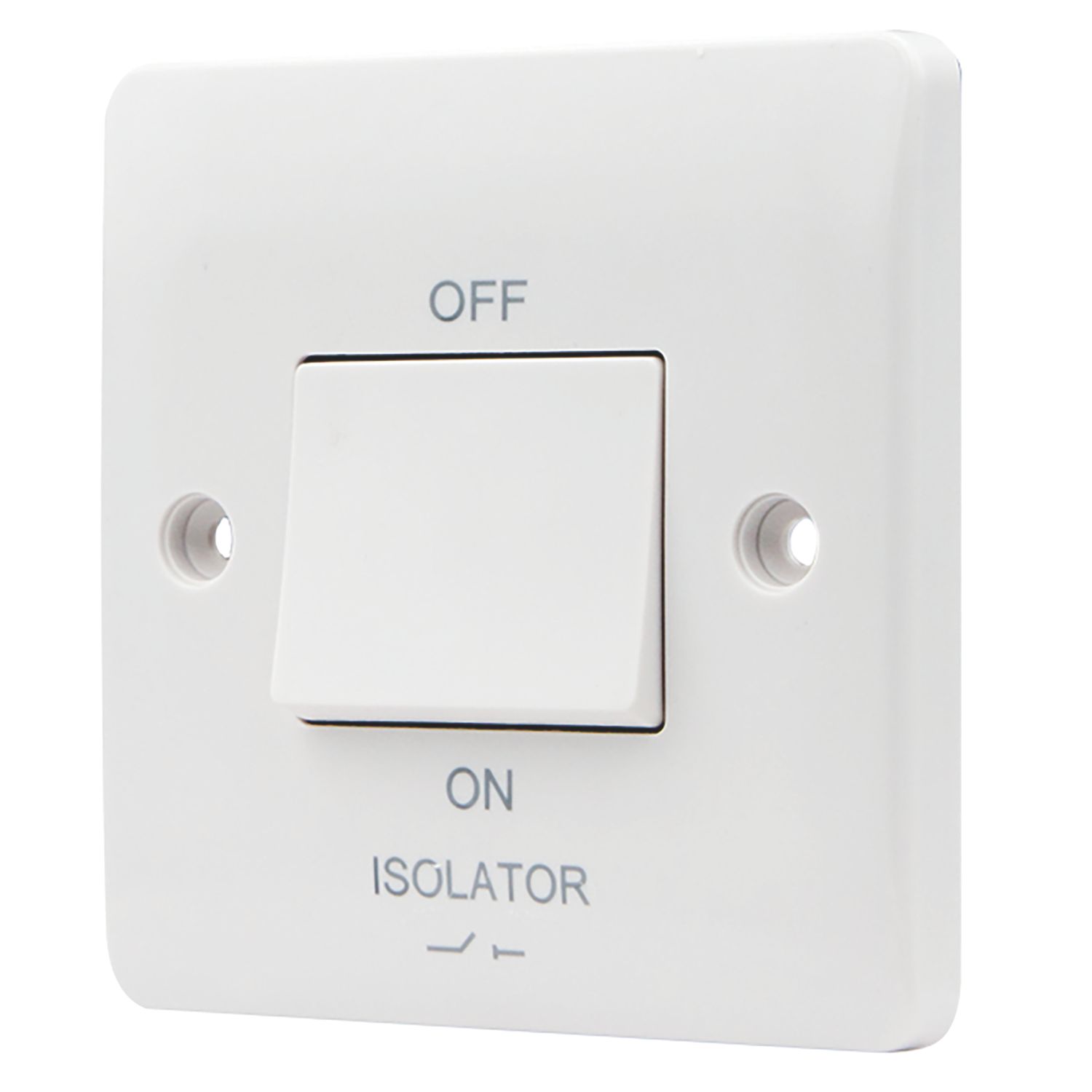 Vimark Pro 10A 1-Gang 3-Pole Fan Isolator Switch White (382PV)