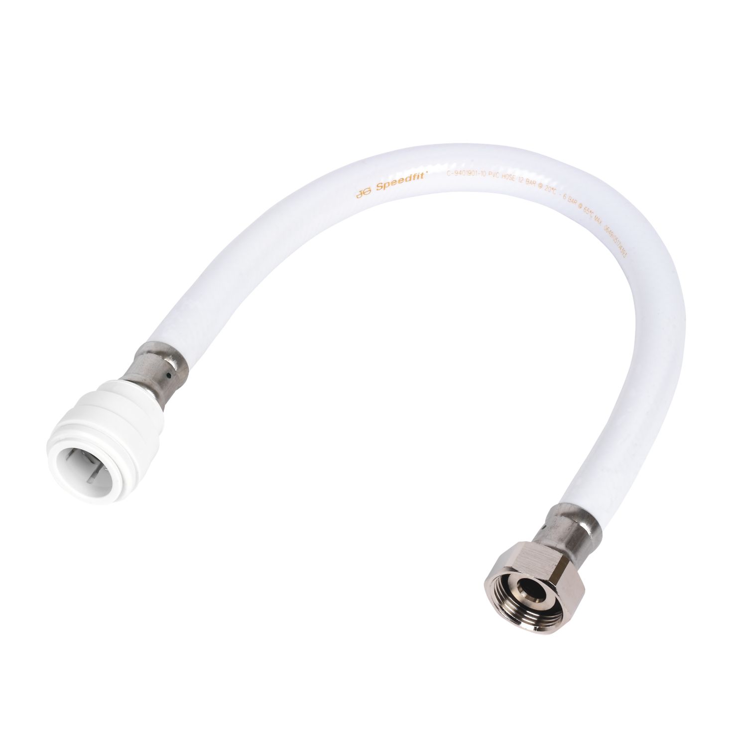 JG Speedfit Push-Fit Connection Flexible Tap Connectors 22mm x 3/4" x 500mm 2 Pack (38321)