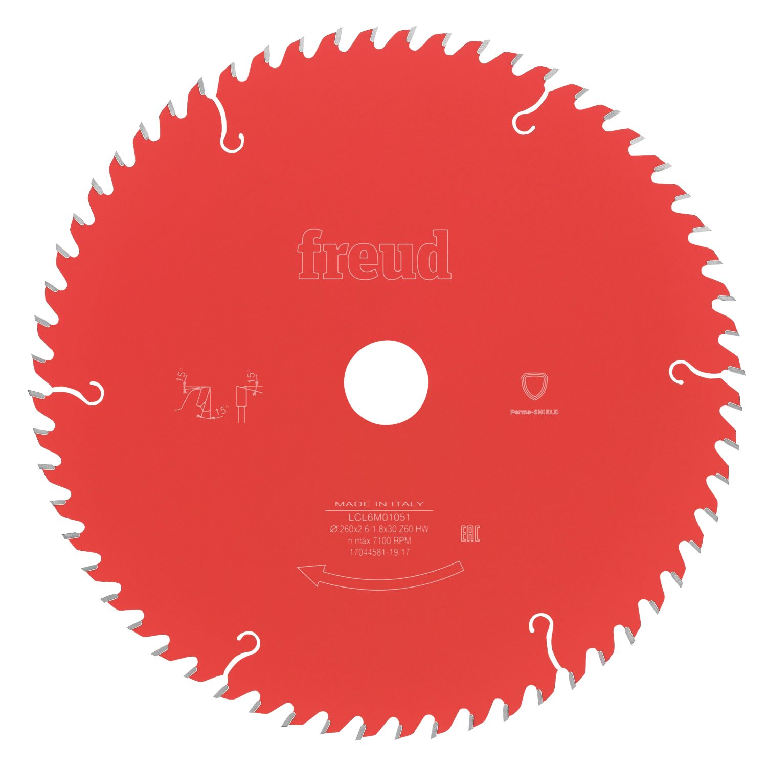 Freud Wood TCT Circular Saw Blade 260mm x 30mm 60T (3845F)
