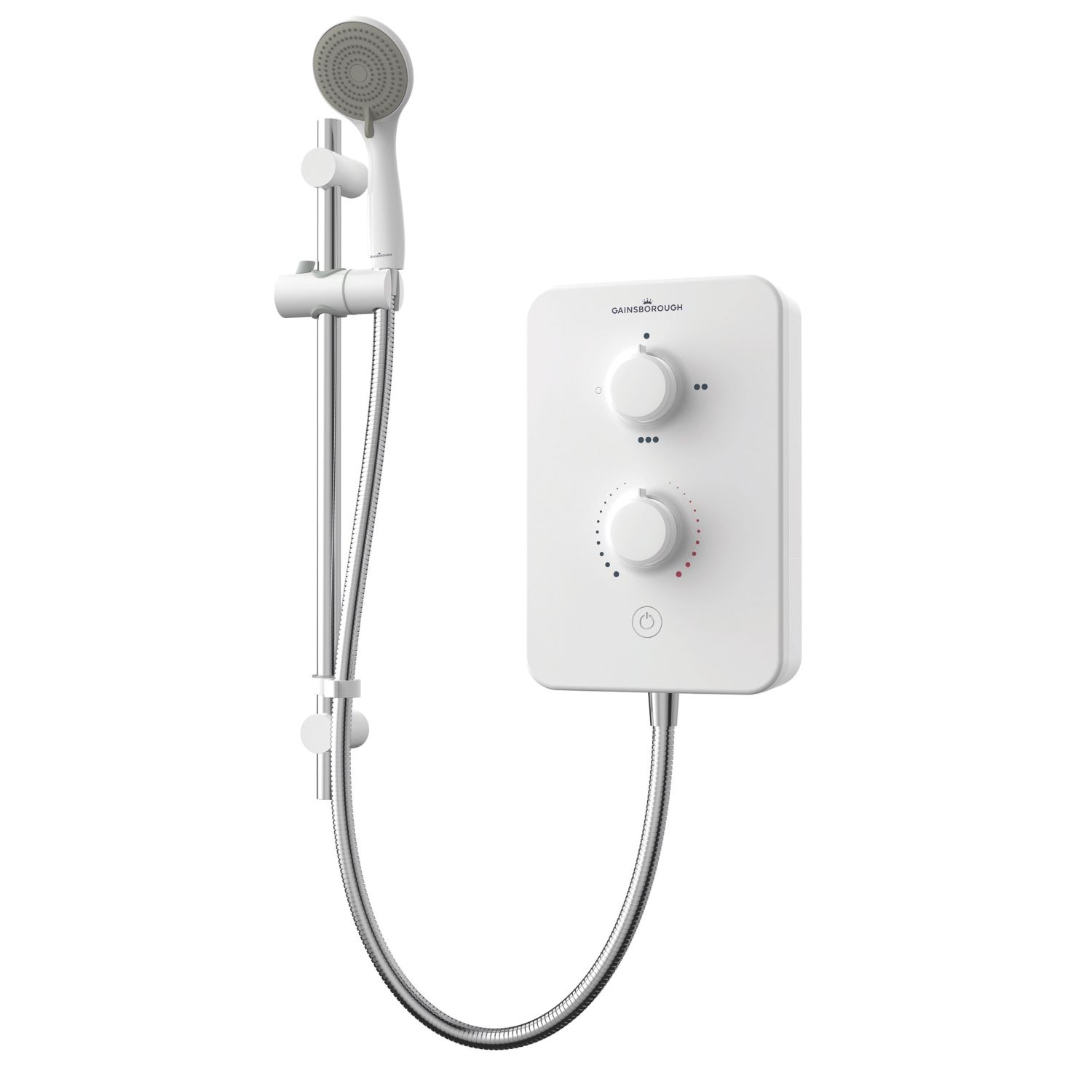 Gainsborough Slim Duo White 10.5kW Electric Shower (384HY)
