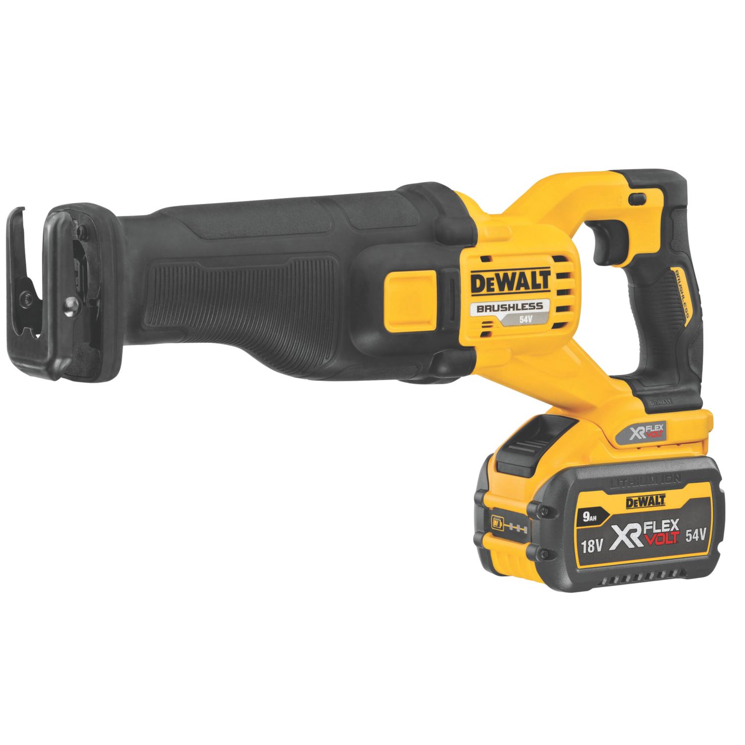 DEWALT DCS389X2-GB 54V 2 x 9.0Ah Li-Ion XR FlexVolt Brushless Cordless Reciprocating Saw (384KY)