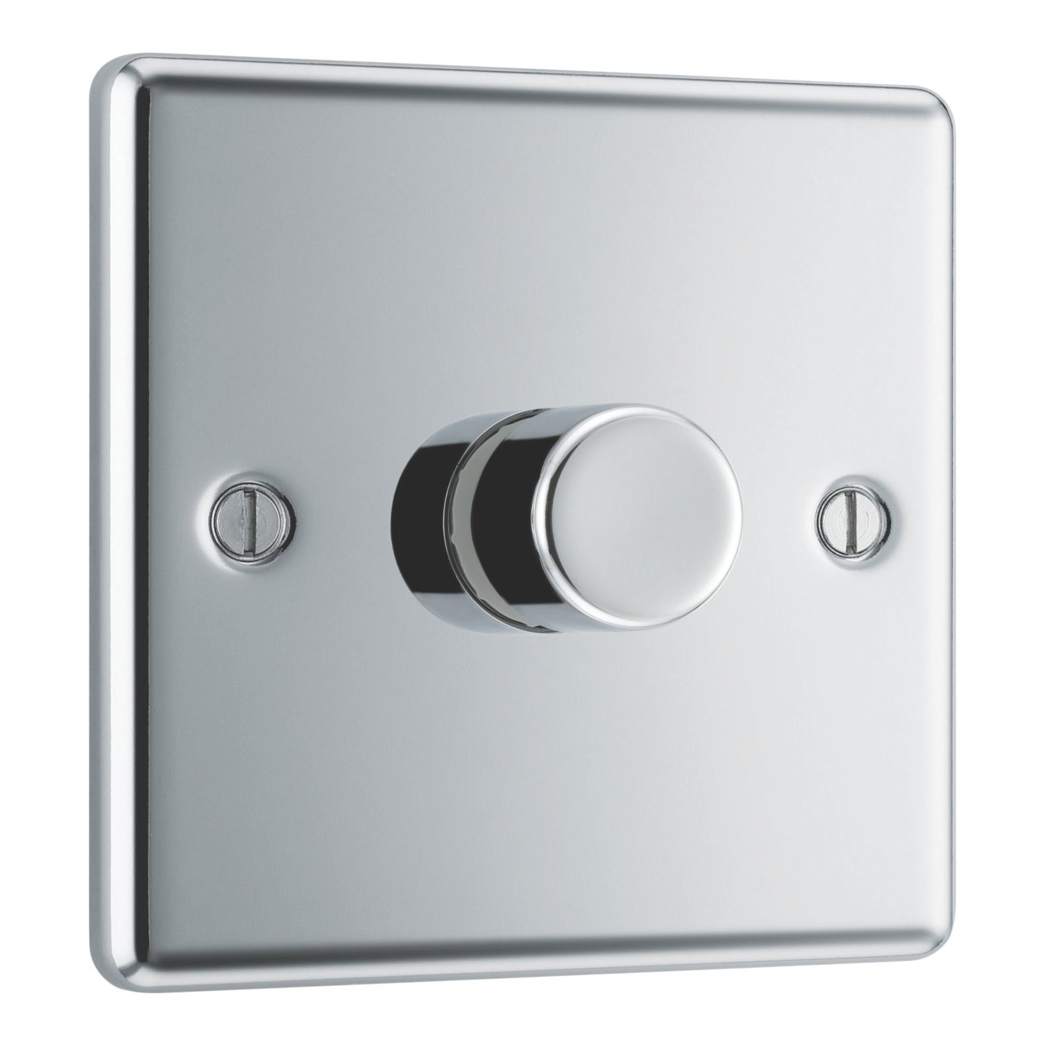 LAP 1-Gang 2-Way LED Dimmer Switch Polished Chrome with Colour-Matched Inserts (385CN)