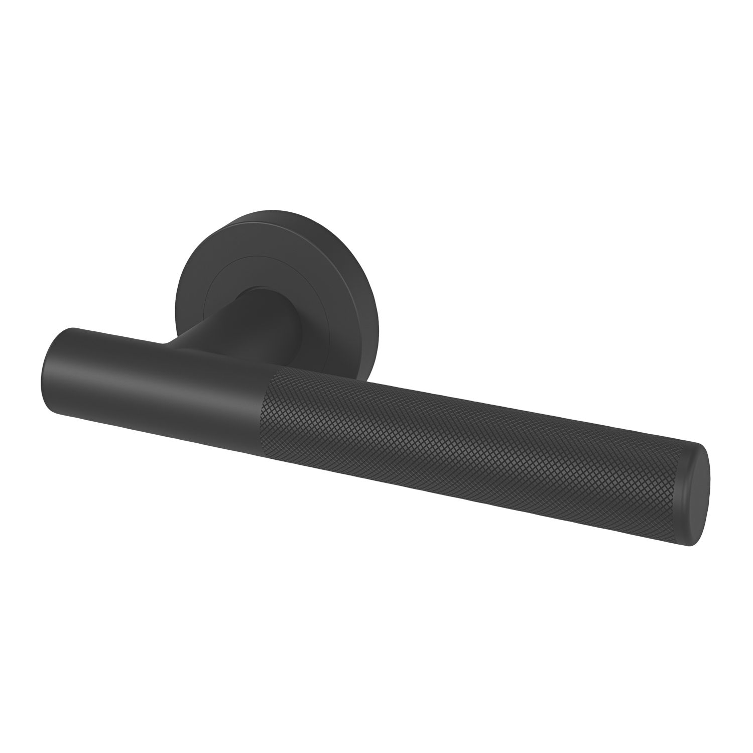 Smith & Locke Damgan Door Handle Pair Matt Black (386FK)