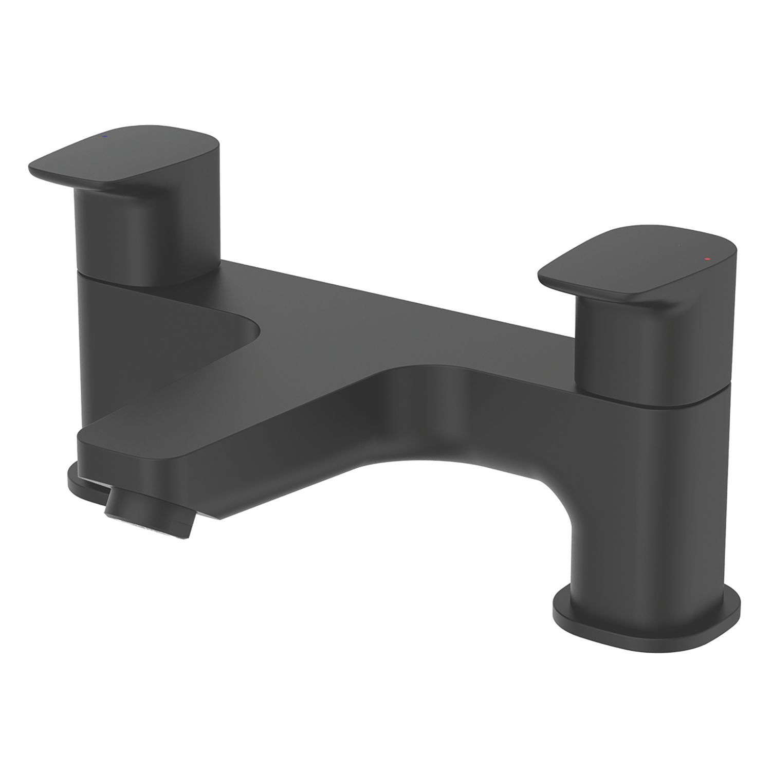 Ideal Standard Ceraplan Silk Black 110mm Deck Mounted Lever 2 Tap Holes Bath Mixer Tap (386KC)