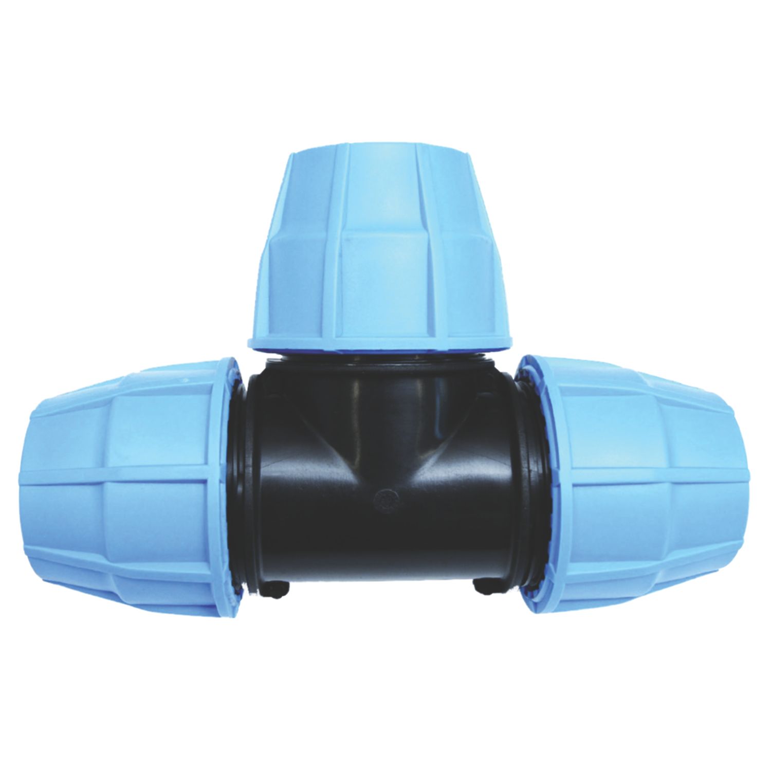 FloPlast 495124 MDPE Compression Equal Tee 20mm (38802)