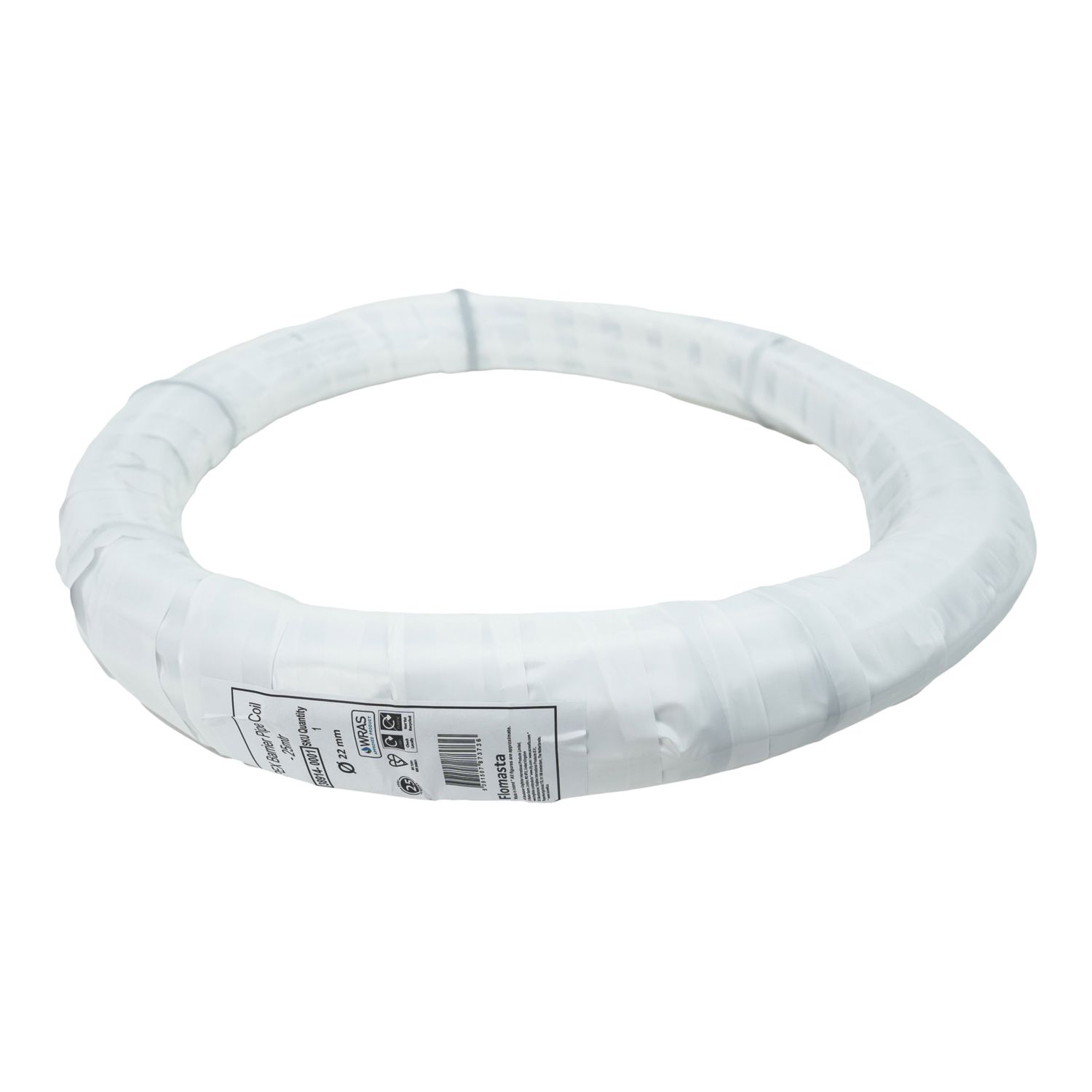 Flomasta Push-Fit PE-X Barrier Pipe 22mm x 25m White (38914)