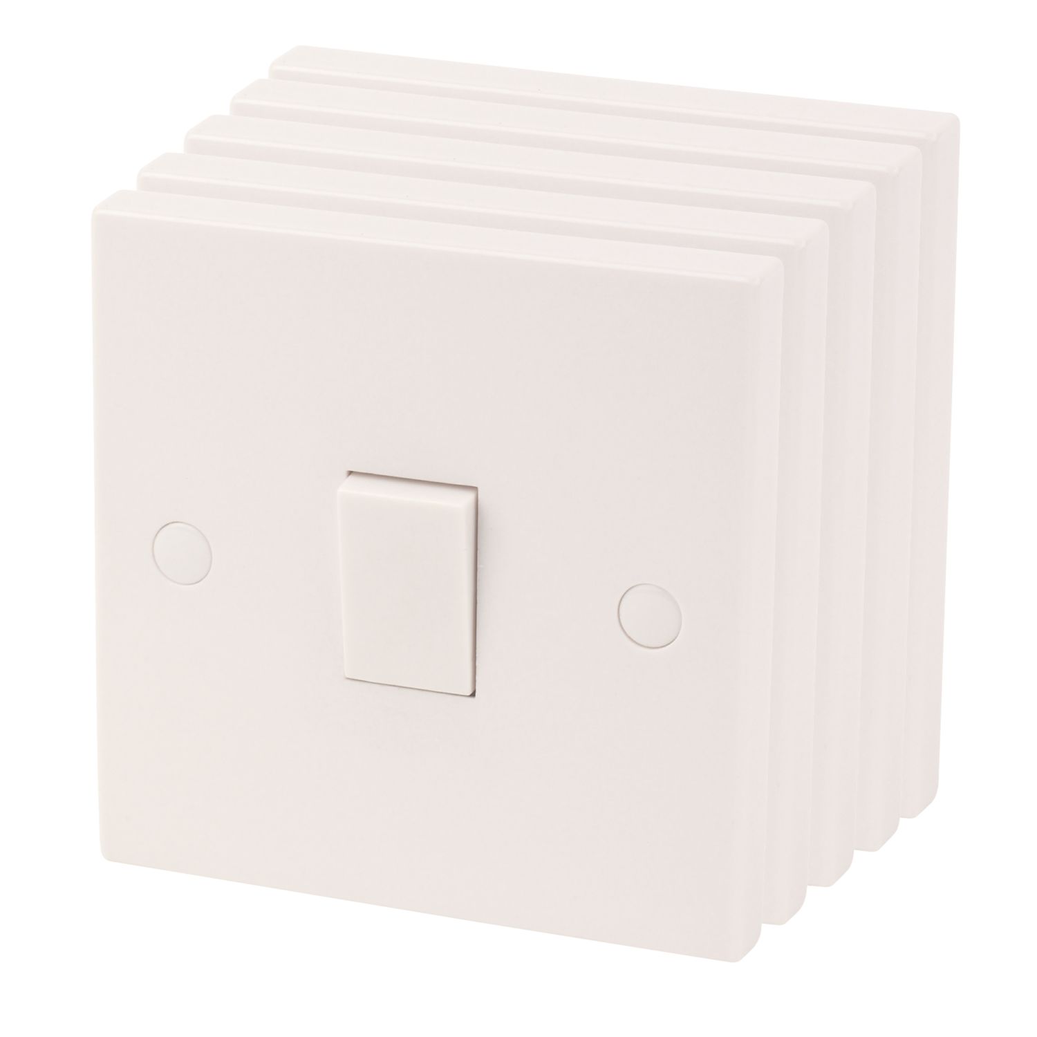 Essentials 10AX 1-Gang 2-Way Light Switches White 5 Pack (3892D)