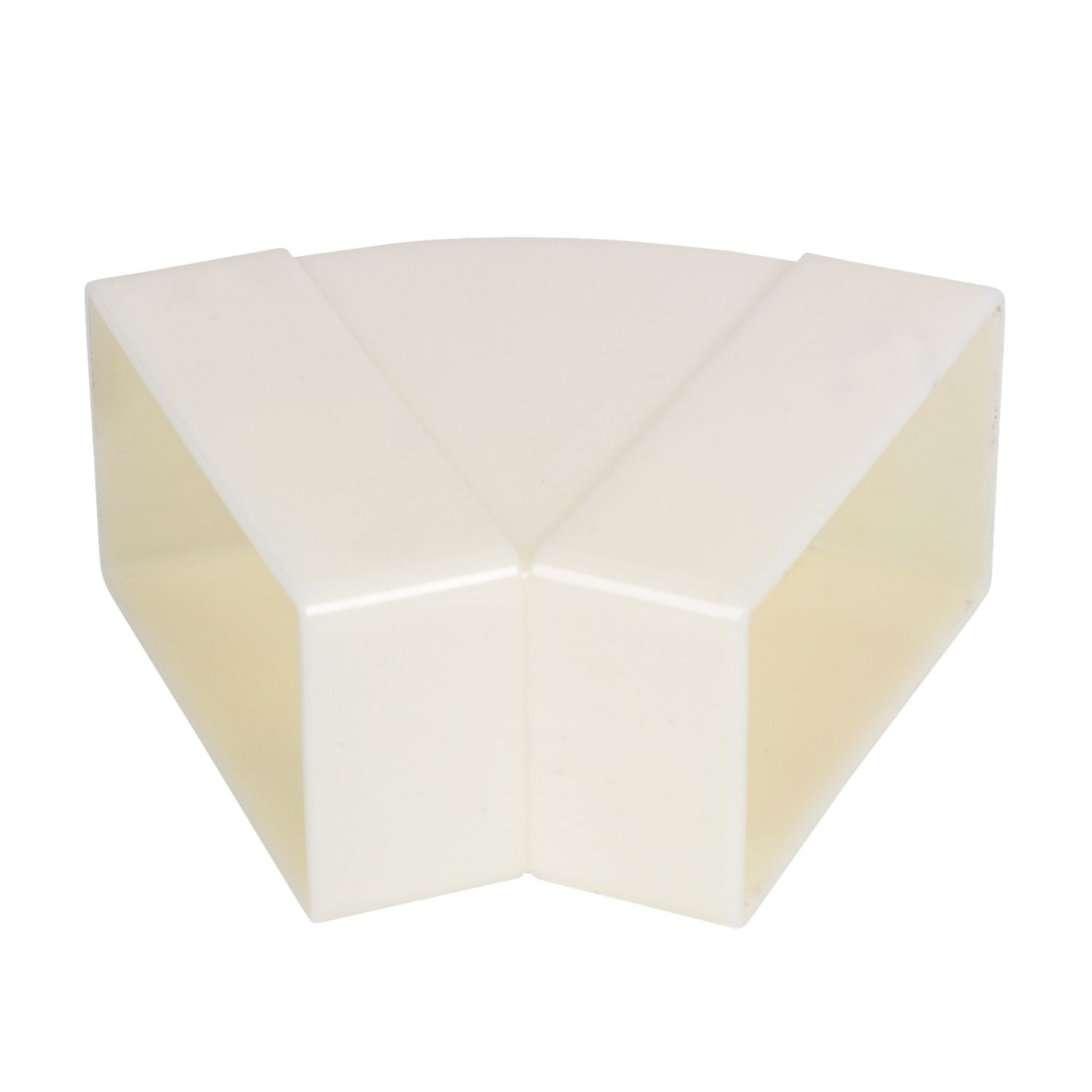 Manrose Rectangular 45° Horizontal Bend White 100mm (39086)