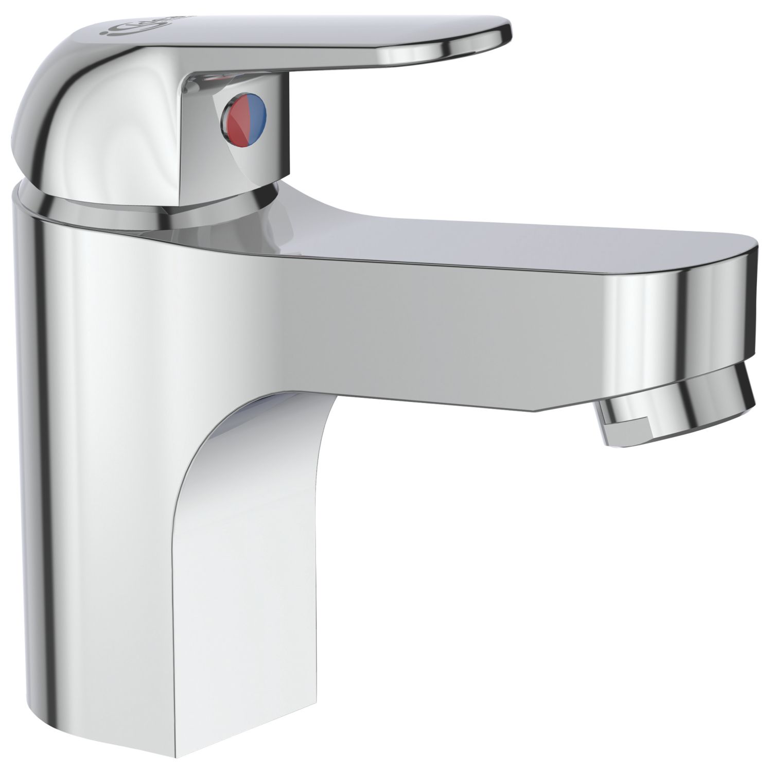 Ideal Standard Esino Chrome 135mm Cloakroom Lever Mono Basin Mixer Tap With Clicker Waste (390GT)