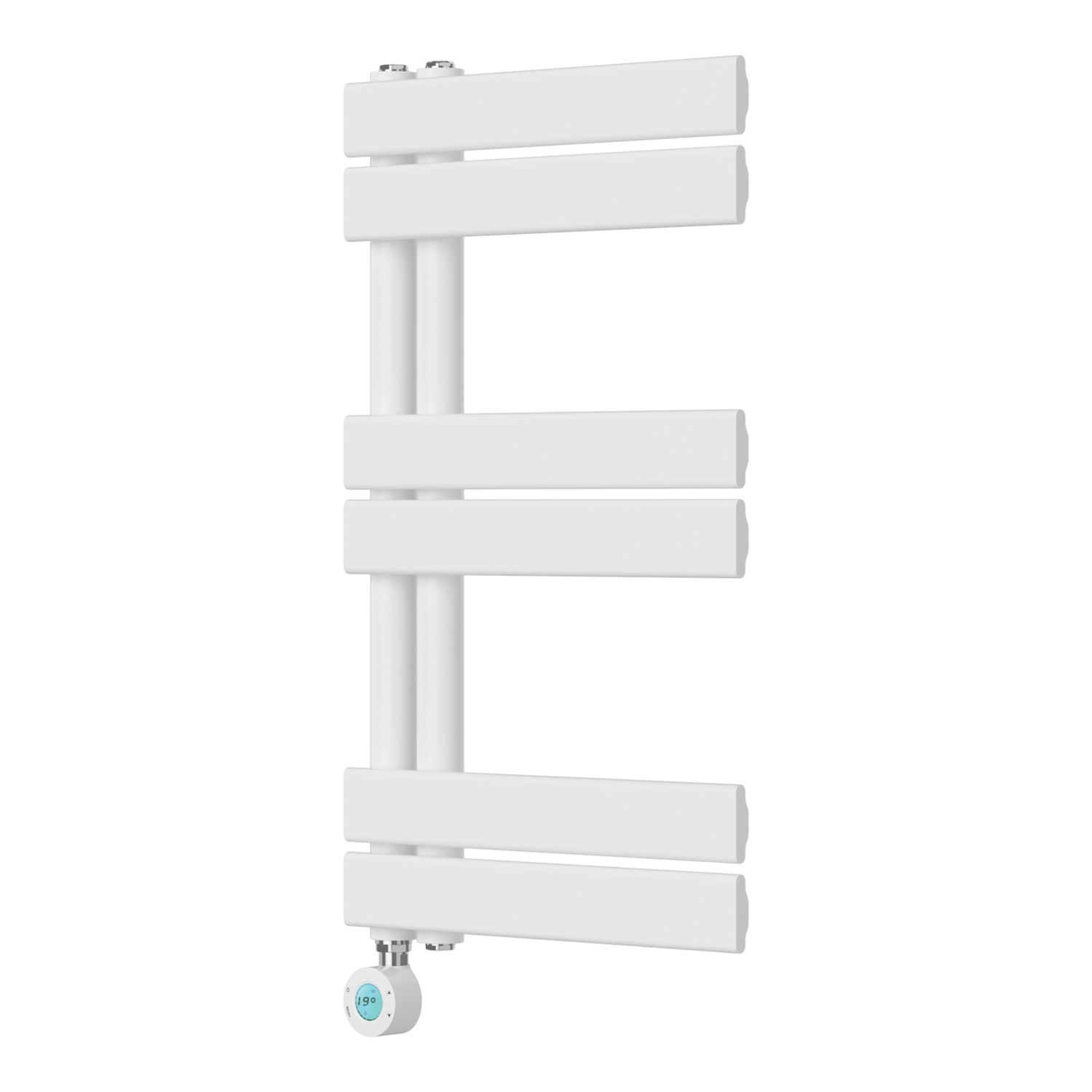 Flomasta 700mm x 400mm 853BTU White Flat Electric Towel Radiator (391YN)