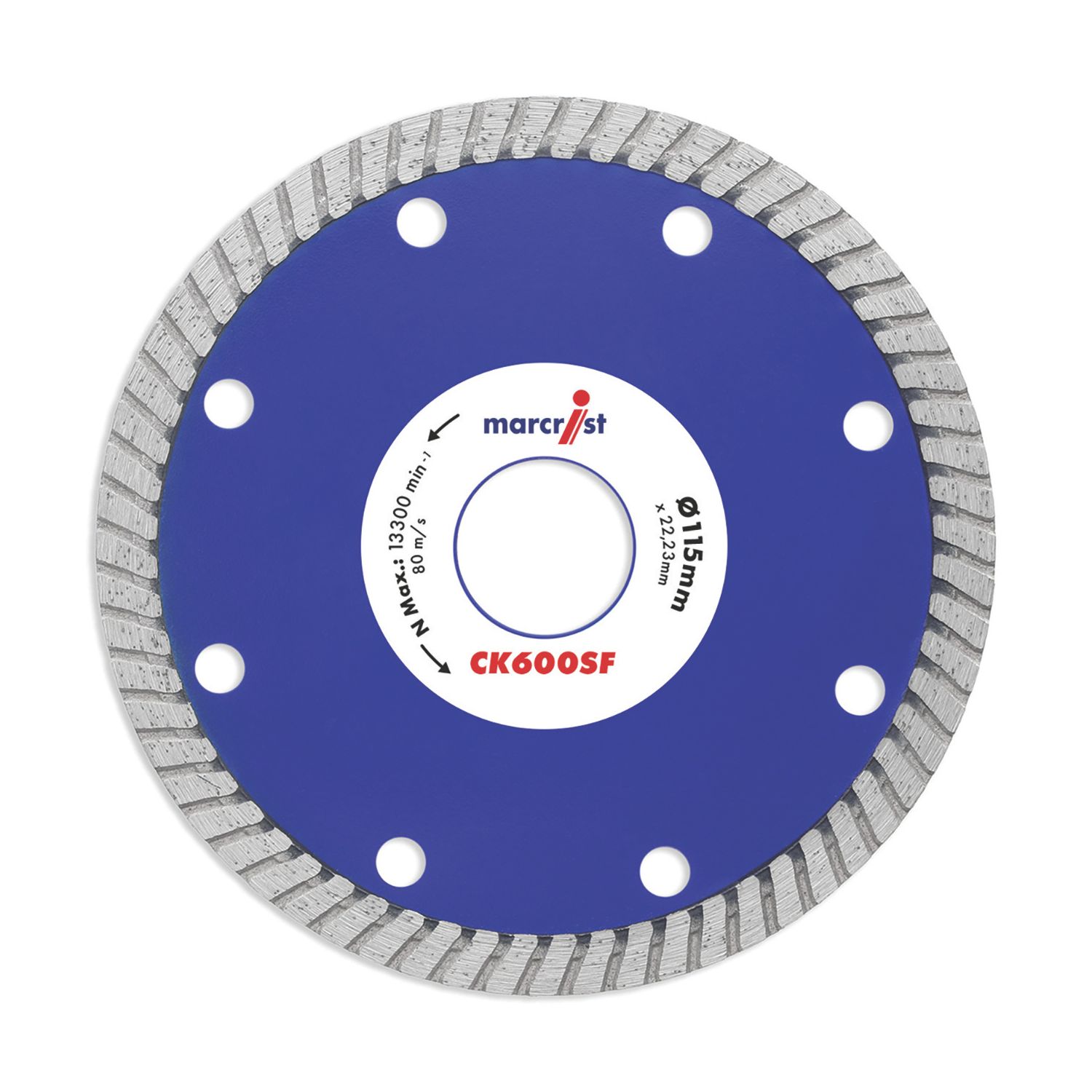 Marcrist CK600SF Tile Turbo Cut Blade 115mm x 22.23mm (392FY)