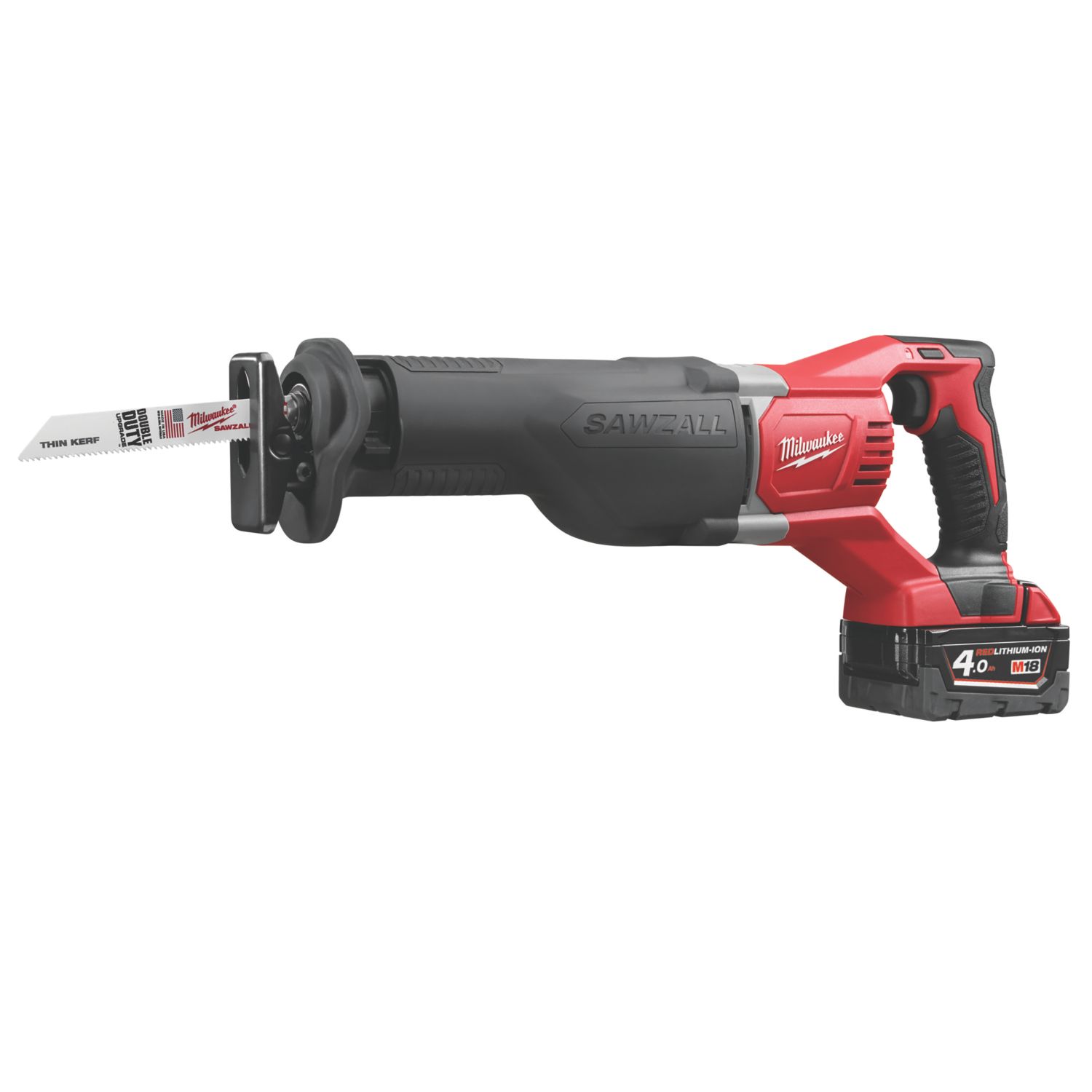 Milwaukee M18 BSX-402C 18V 2 x 4.0Ah Li-Ion RedLithium Cordless Sawzall Reciprocating Saw (393HP)