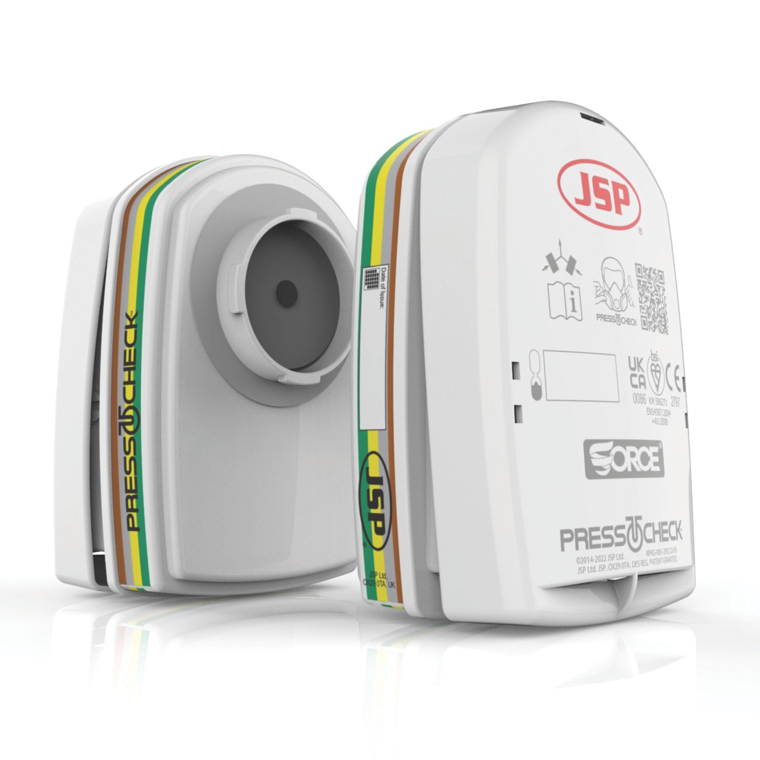 JSP Force 8 Press-to-Check Combination Cartridges ABEK1P3 2 Pack (3967H)