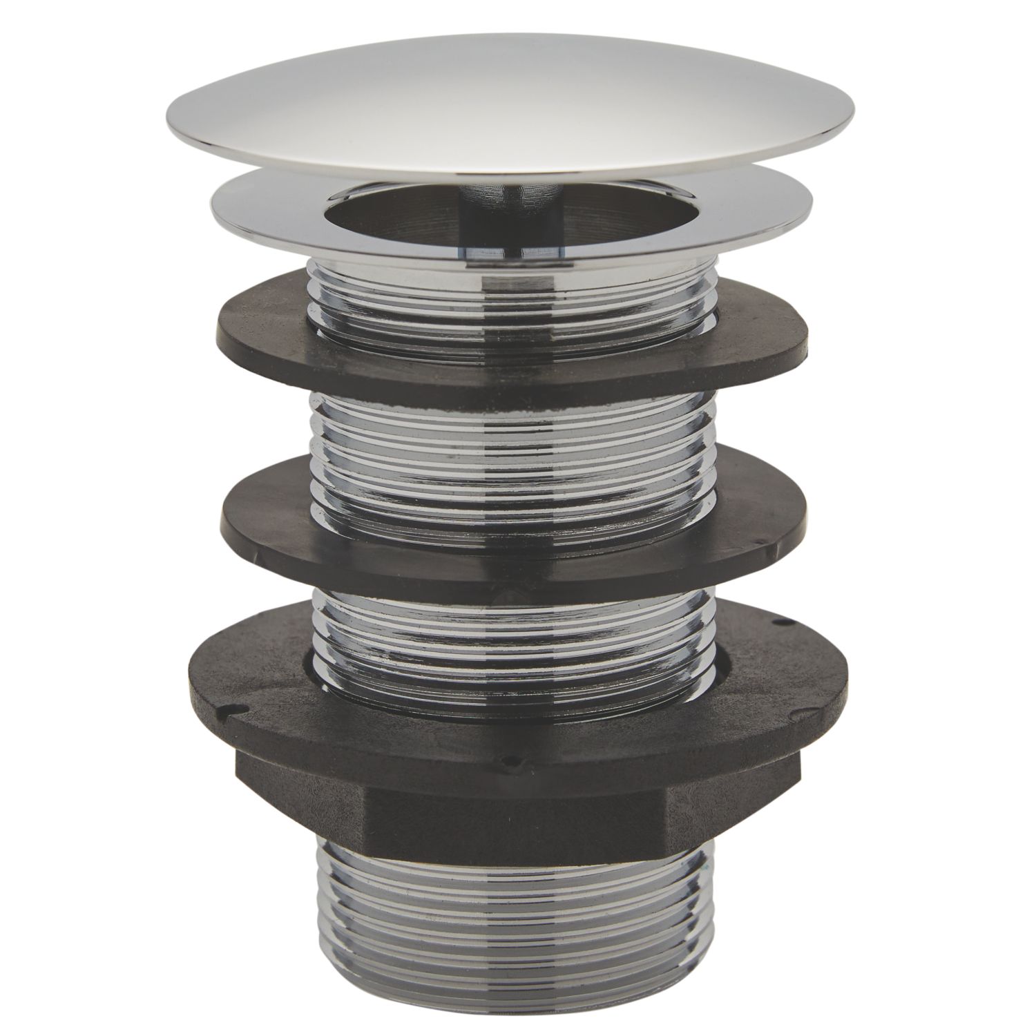 Highlife Bathrooms Unslotted Free Flowing Basin Waste Chrome 65mm (397RW)