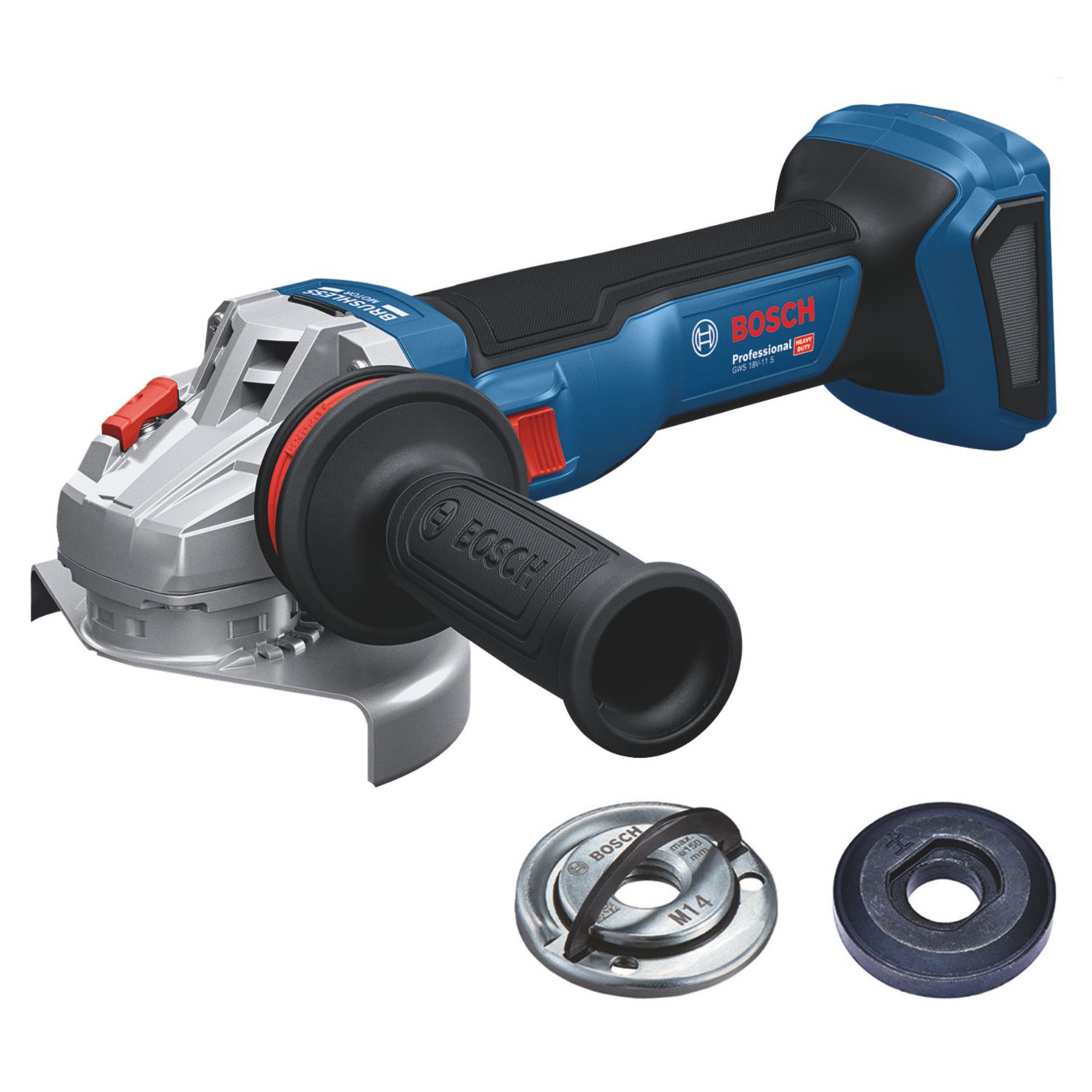 Bosch GWS 18V-11 18V Li-Ion AMPShare 4.53" Brushless Cordless Angle Grinder - Bare (398CY)