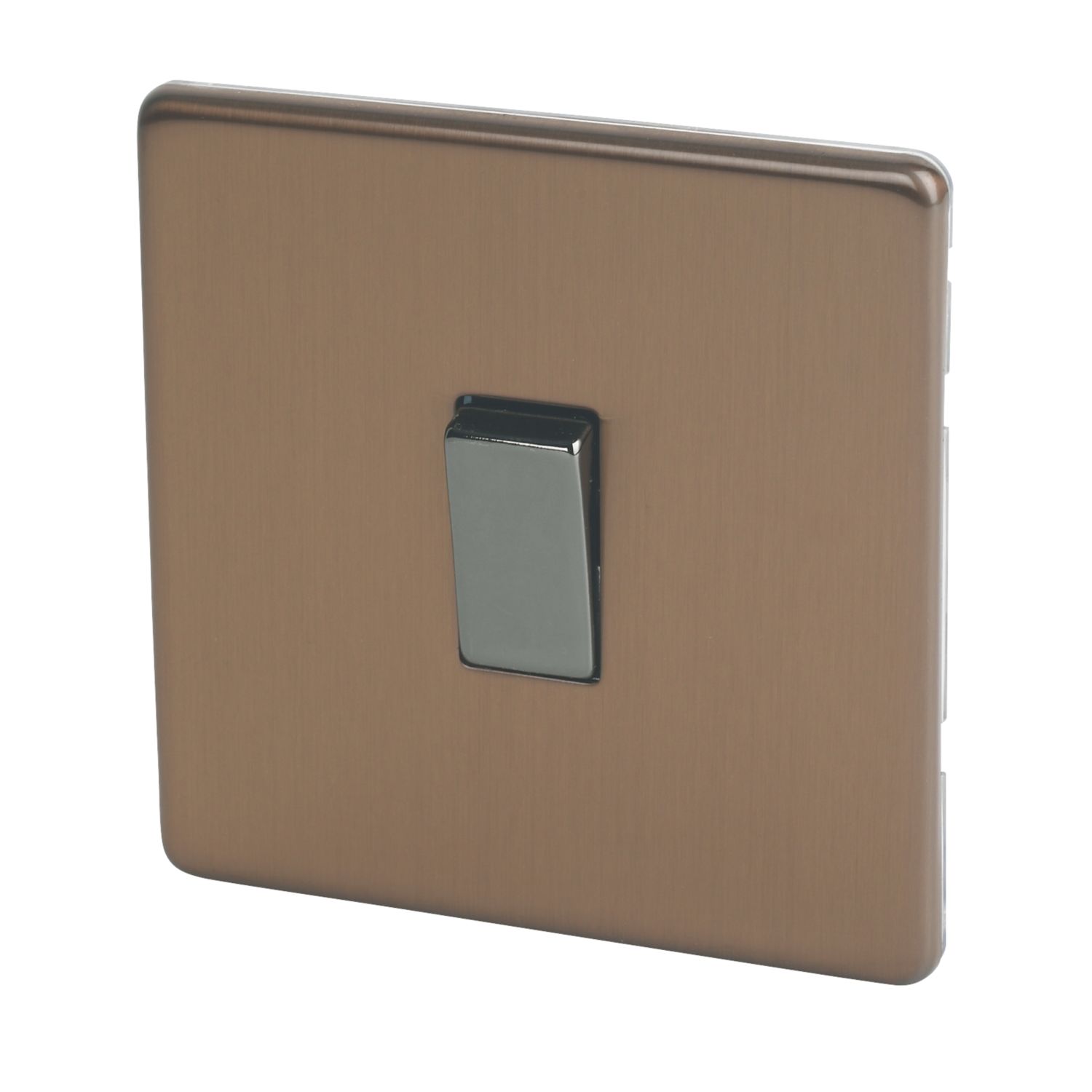 Varilight 10AX 1-Gang 2-Way Light Switch Brushed Bronze (3991H)