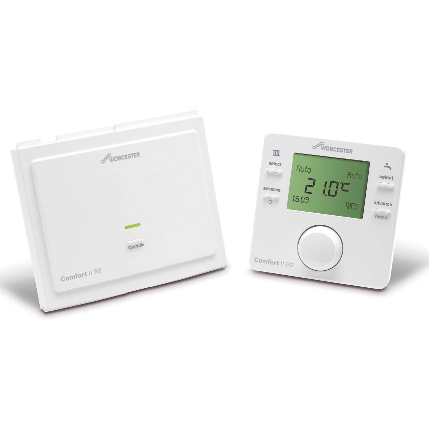 Worcester Bosch 7733600002 Comfort II Wireless Room Thermostat & Plug-In RF Receiver (3993J)