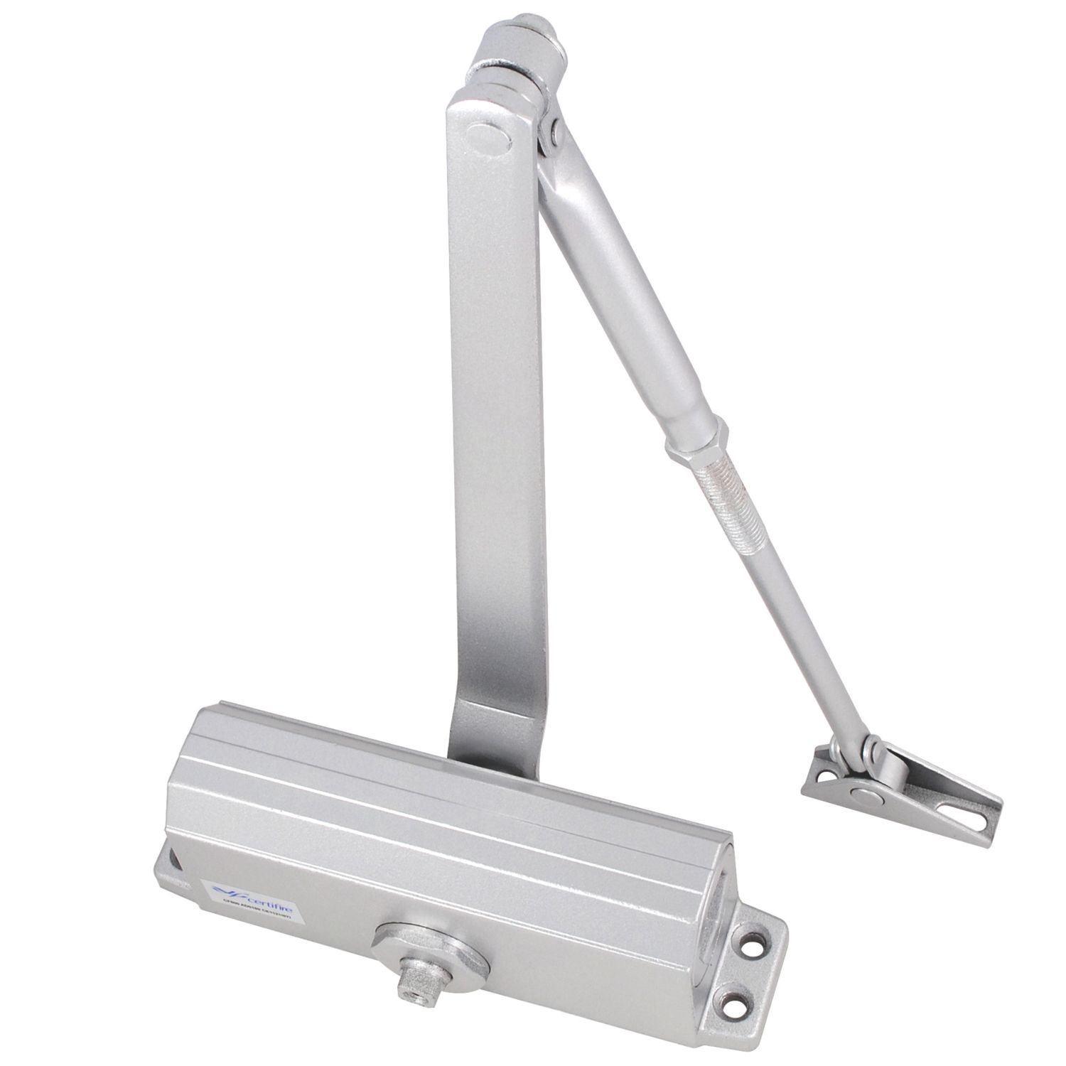 Smith & Locke Series 3 Fire Rated Overhead Door Closer Silver (399HR)