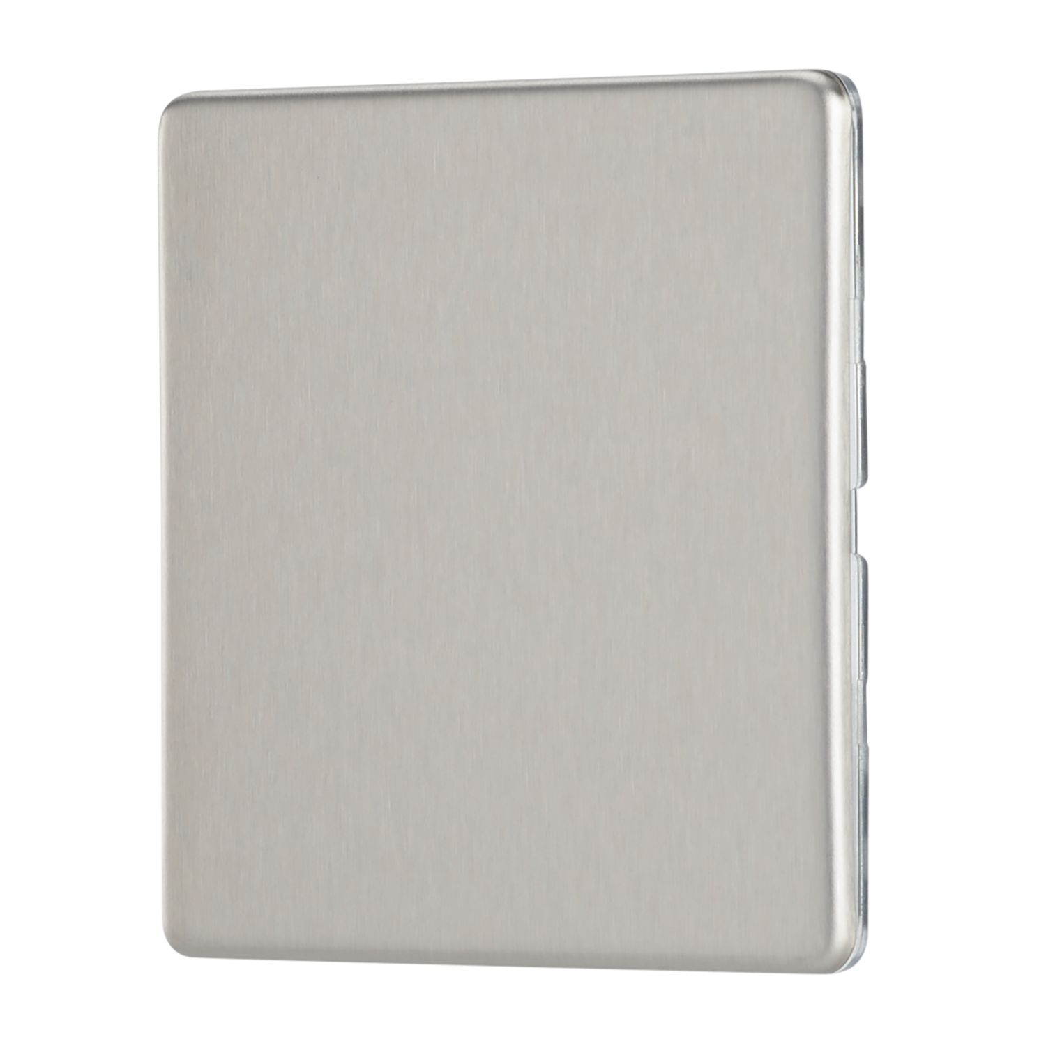 Contactum Lyric 1-Gang Blanking Plate Brushed Steel (399RP)