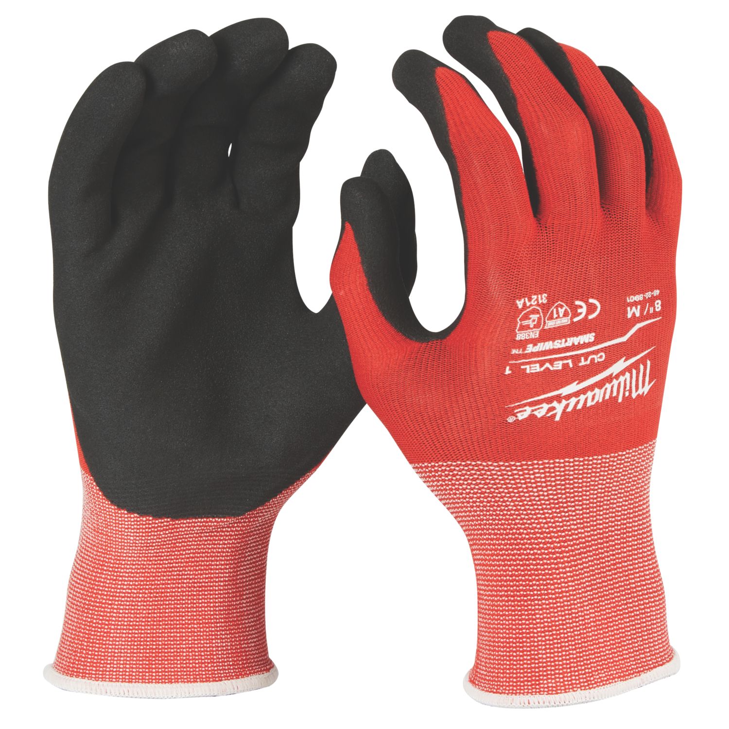 Milwaukee Cut Level 1/A Gloves Red Medium (400GC)