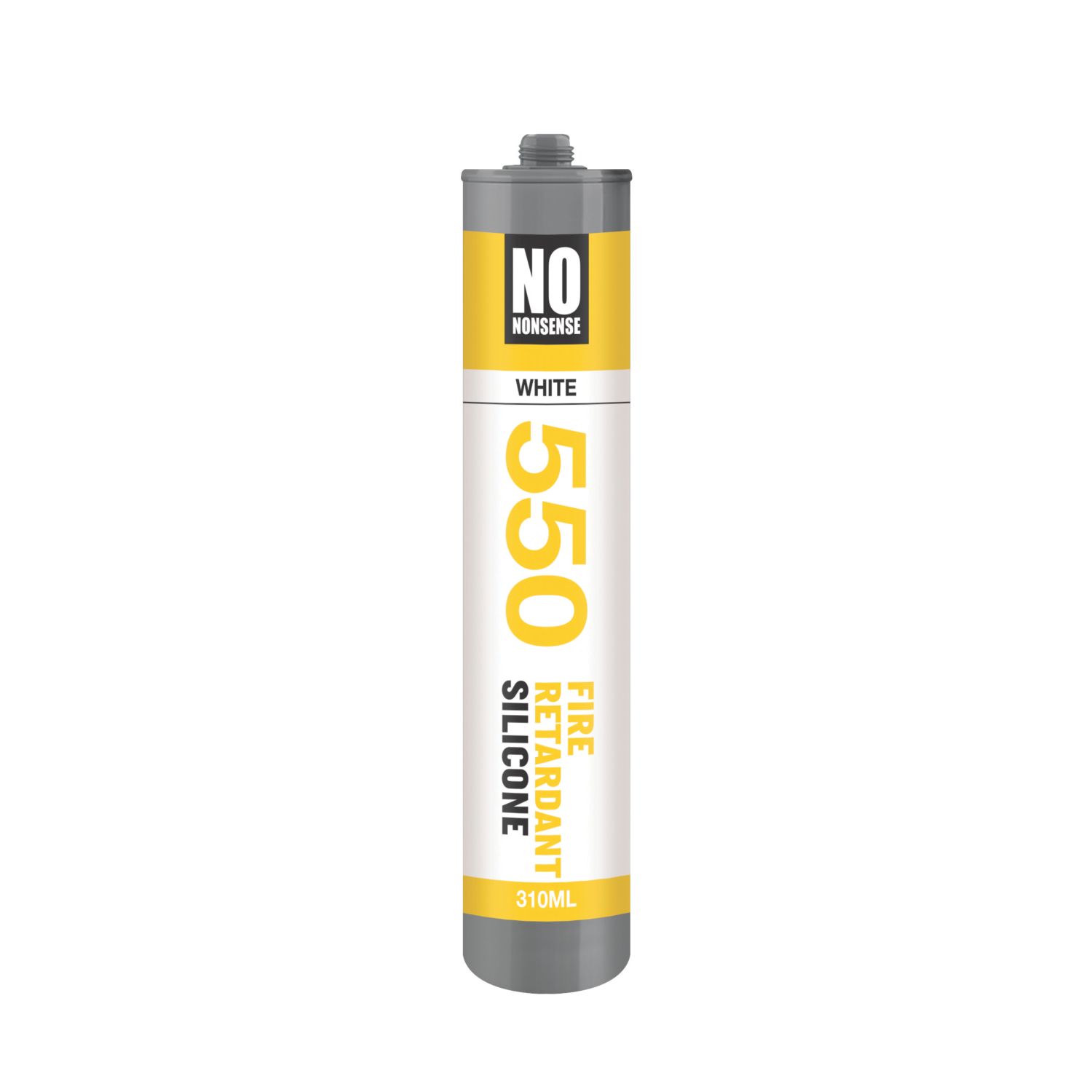 No Nonsense 550 Fire Retardant Silicone White 310ml (4019X)