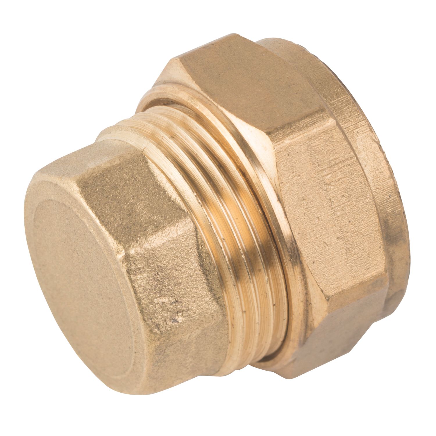 Midbrass Brass Compression Stop End 1" (401HP)
