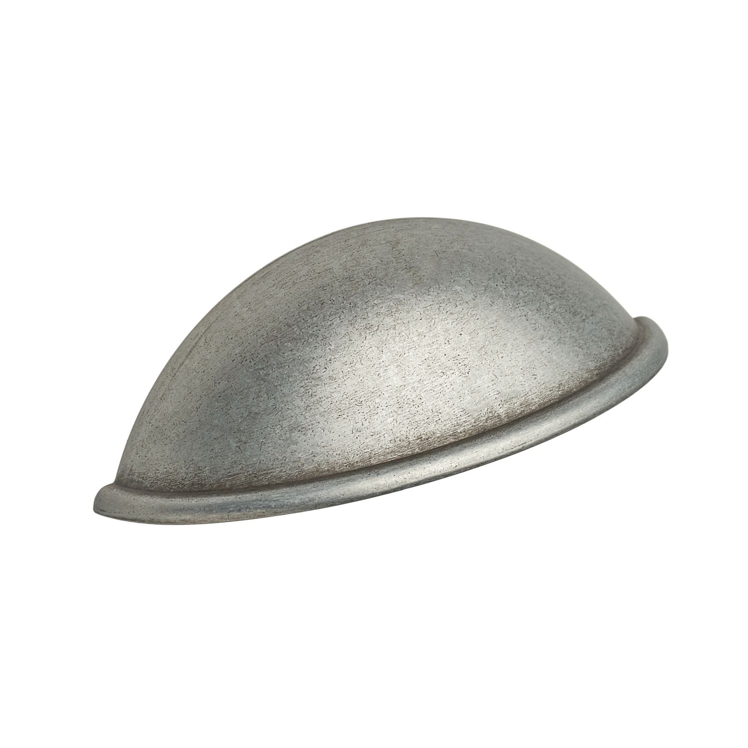 Elite Knobs & Handles PLAIN Cup Pull Antique Pewter 80mm (402KK)
