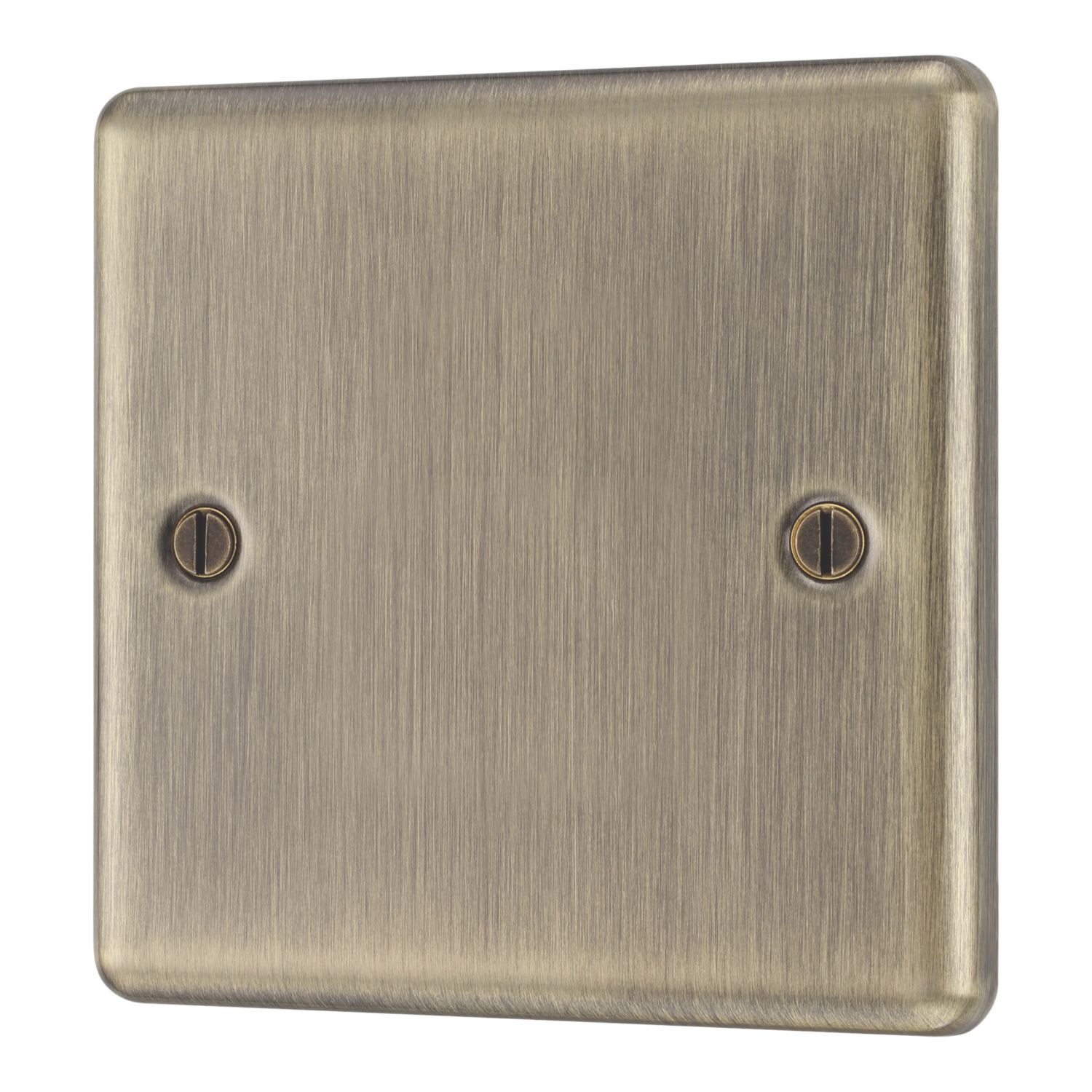 LAP 1-Gang Blanking Plate Antique Brass (402PN)