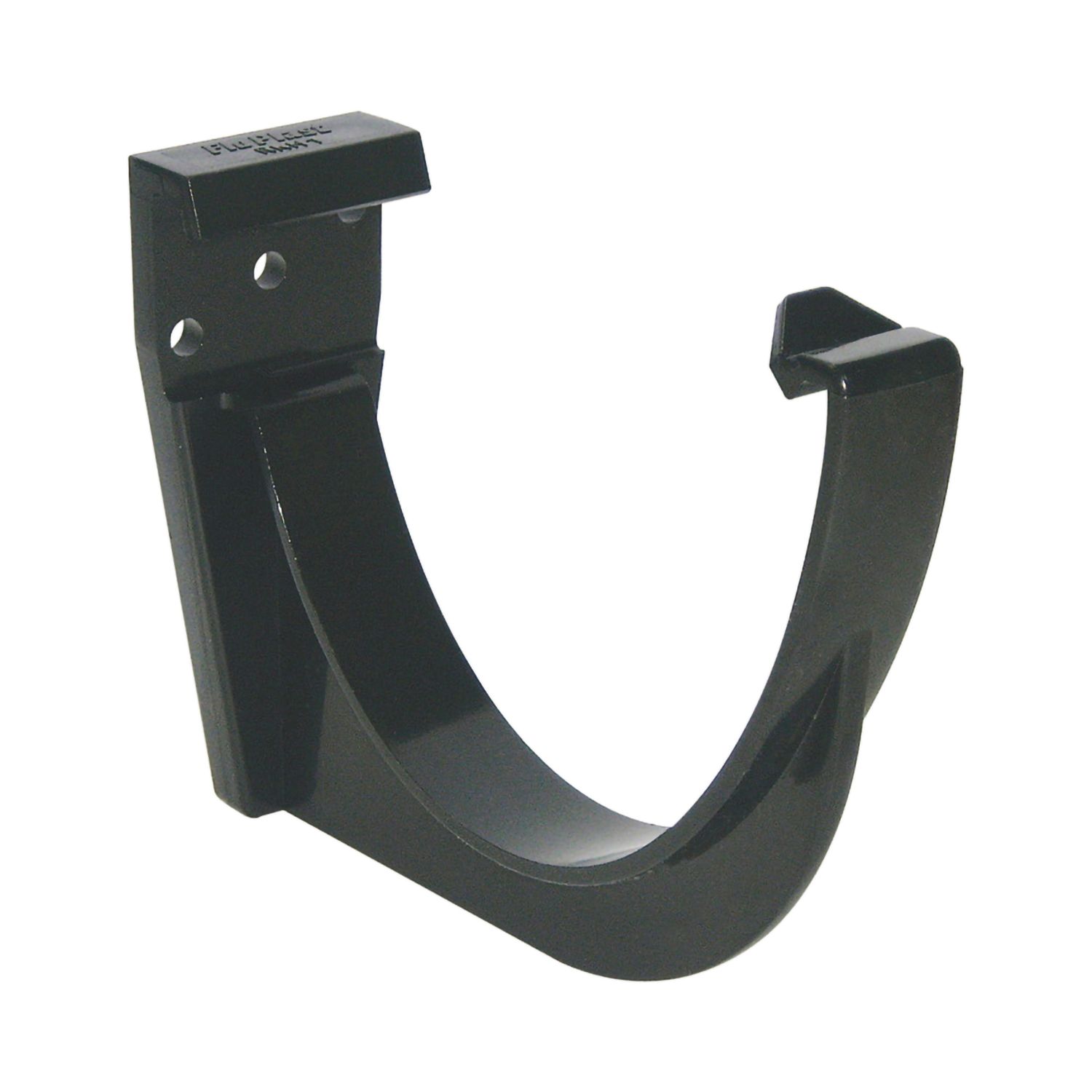 FloPlast uPVC Half Round Fascia Brackets Black 115mm 10 Pack (40314)