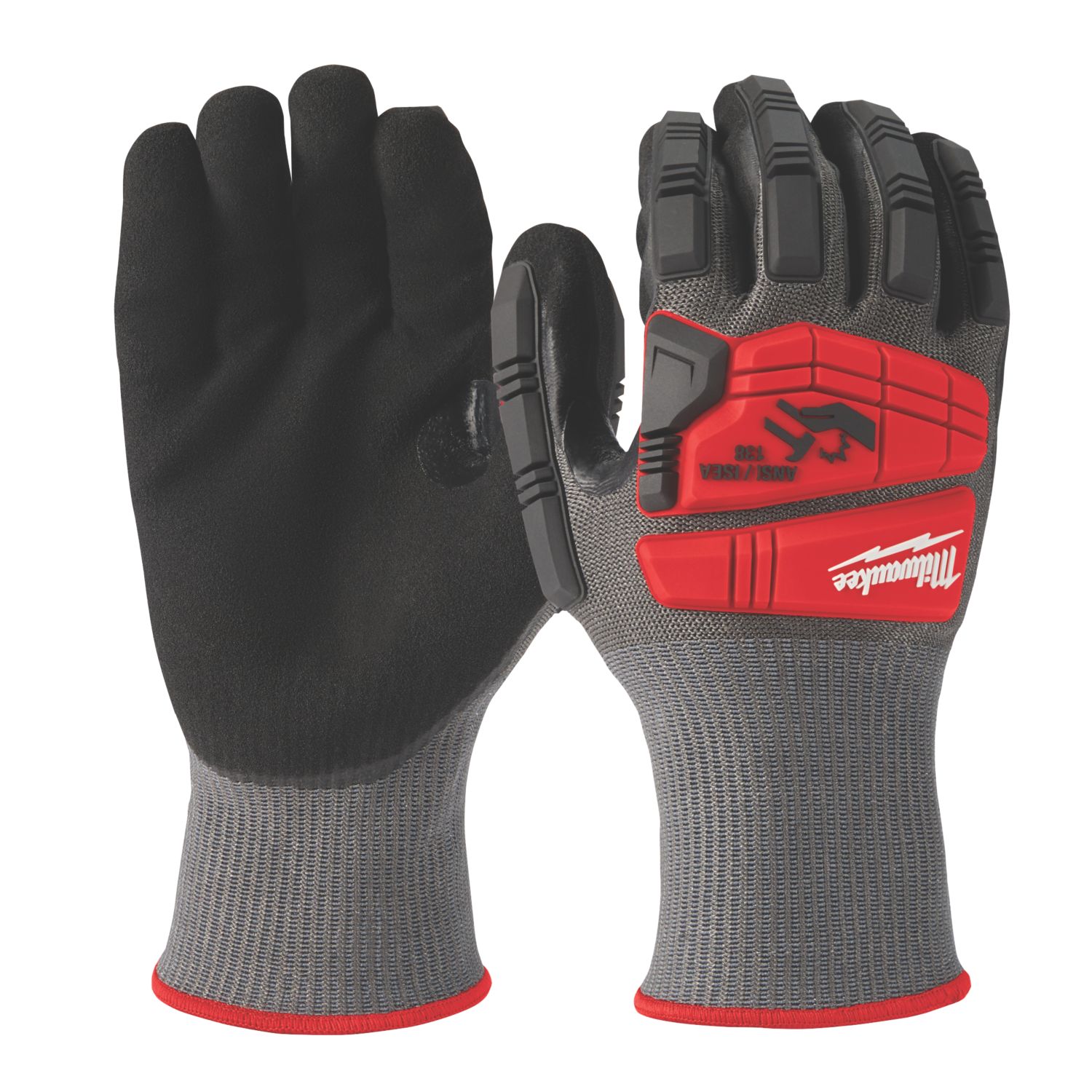 Milwaukee Impact Cut Level 5 Gloves Grey/Red X Large (403GC)