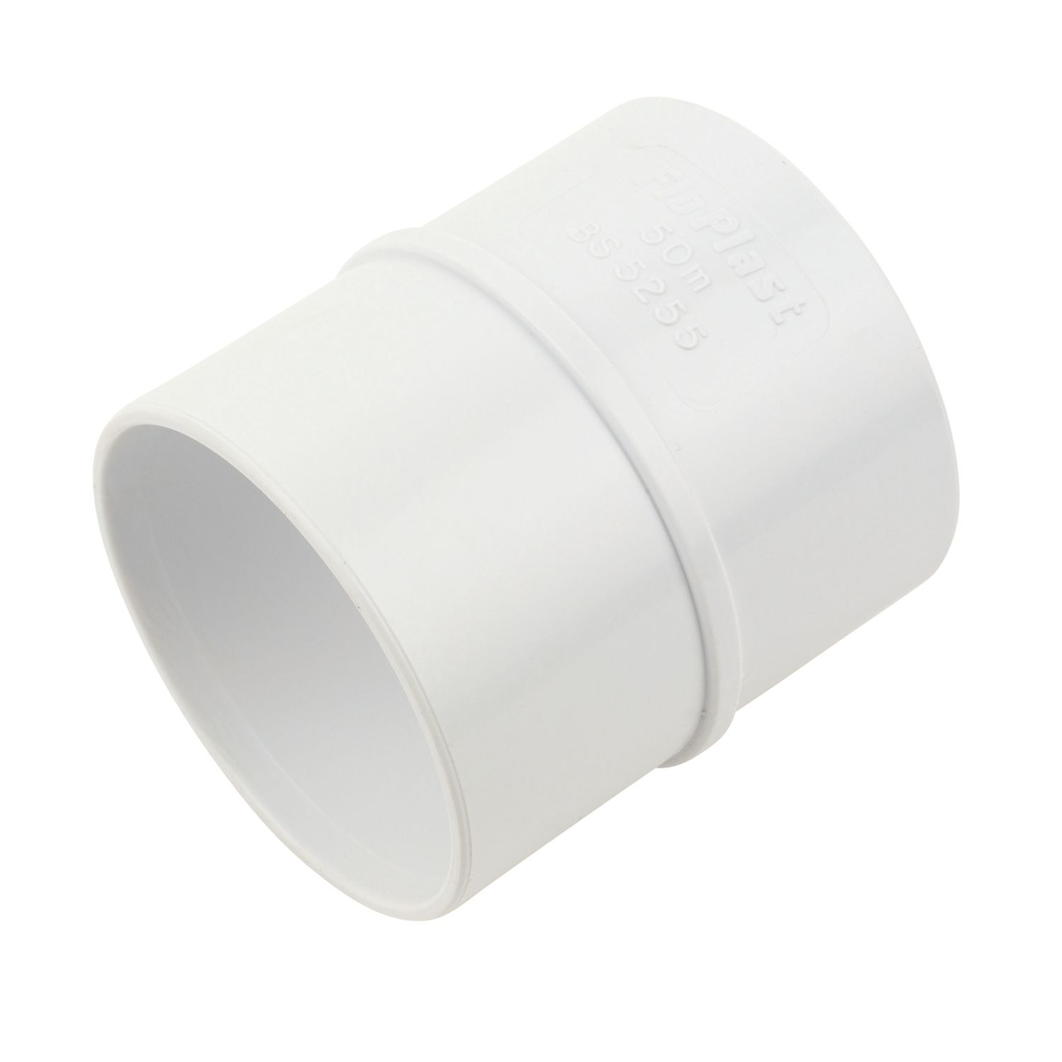 FloPlast Straight Coupling 50mm x 50mm White (40806)