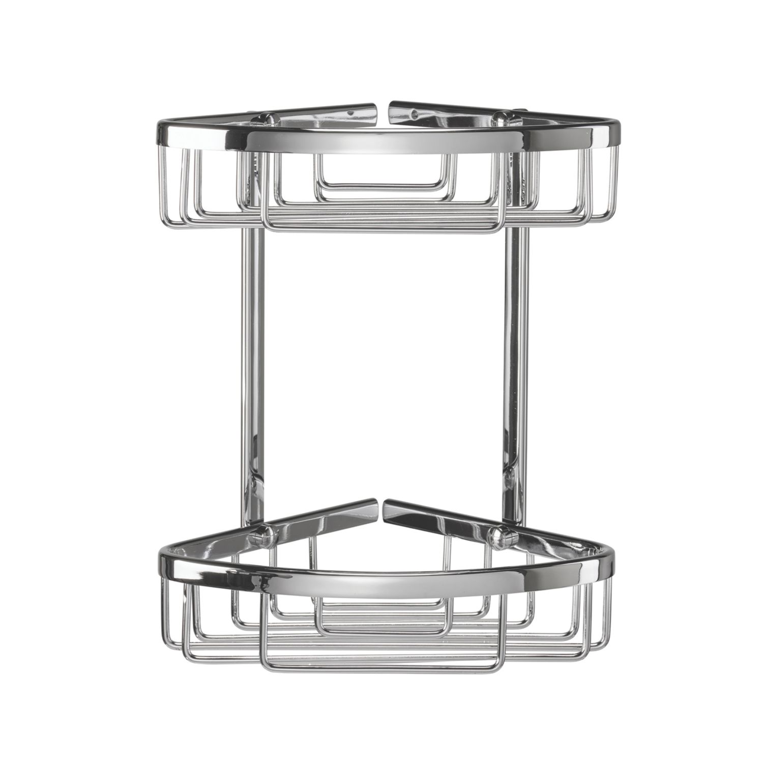 Croydex 2-Tier Corner Basket Chrome (410CV)