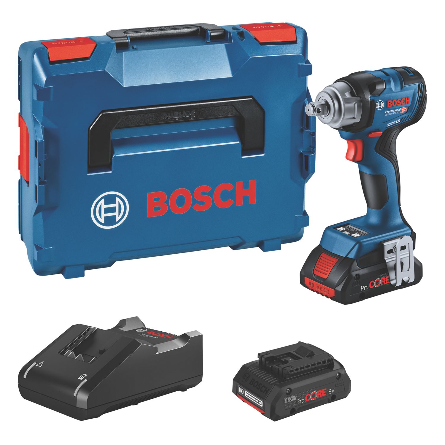 Bosch 06019L5071 18V 2 x 4.0Ah Li-Ion ProCORE Brushless Cordless Impact Wrench (410FU)