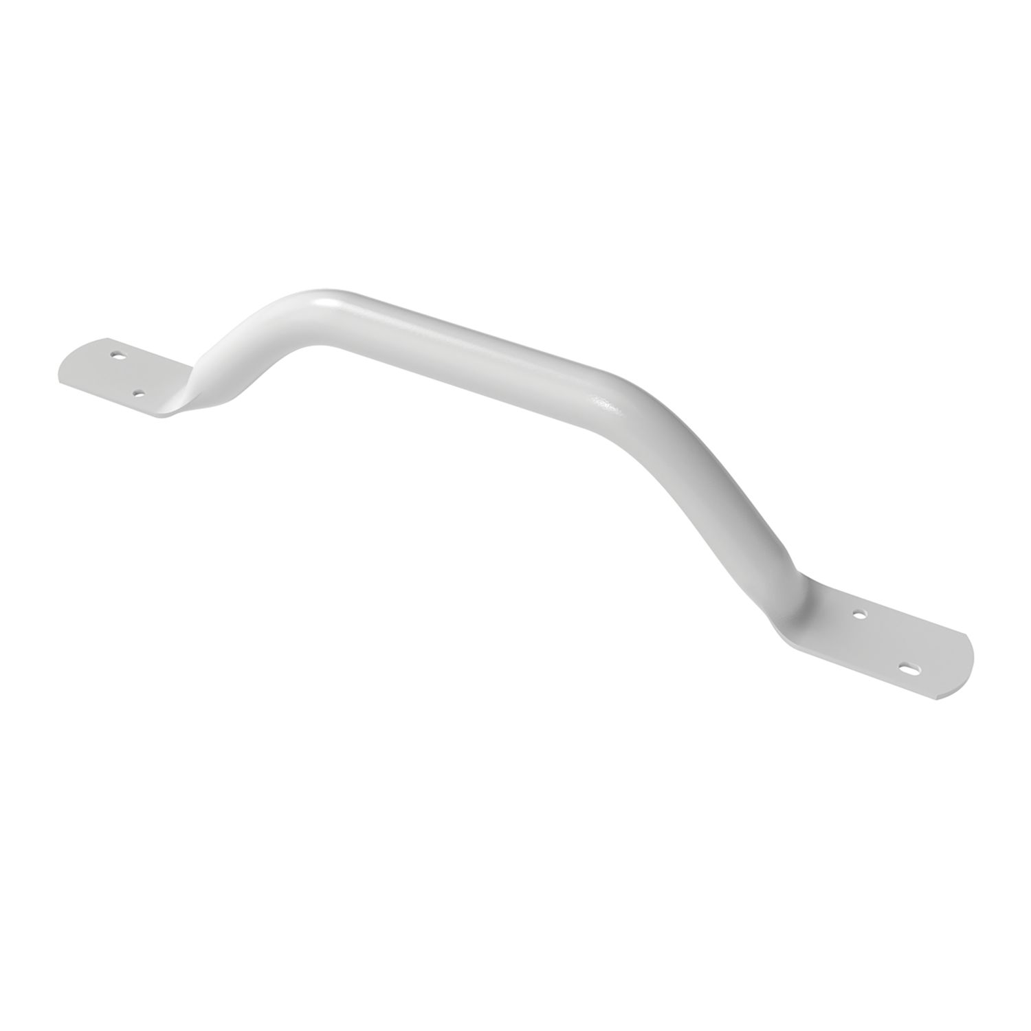 Nymas NymaPRO Straight Household Flat End Steel Grab Rail White 455mm (410JM)