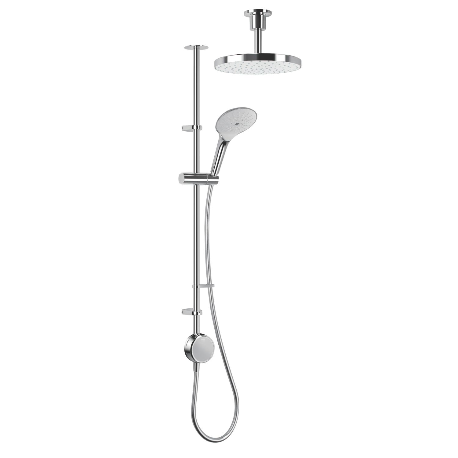 Mira Activate with ColdBoost Gravity-Pumped Ceiling-Fed Dual Outlet Chrome Thermostatic Digital Mixer Shower (410KJ)