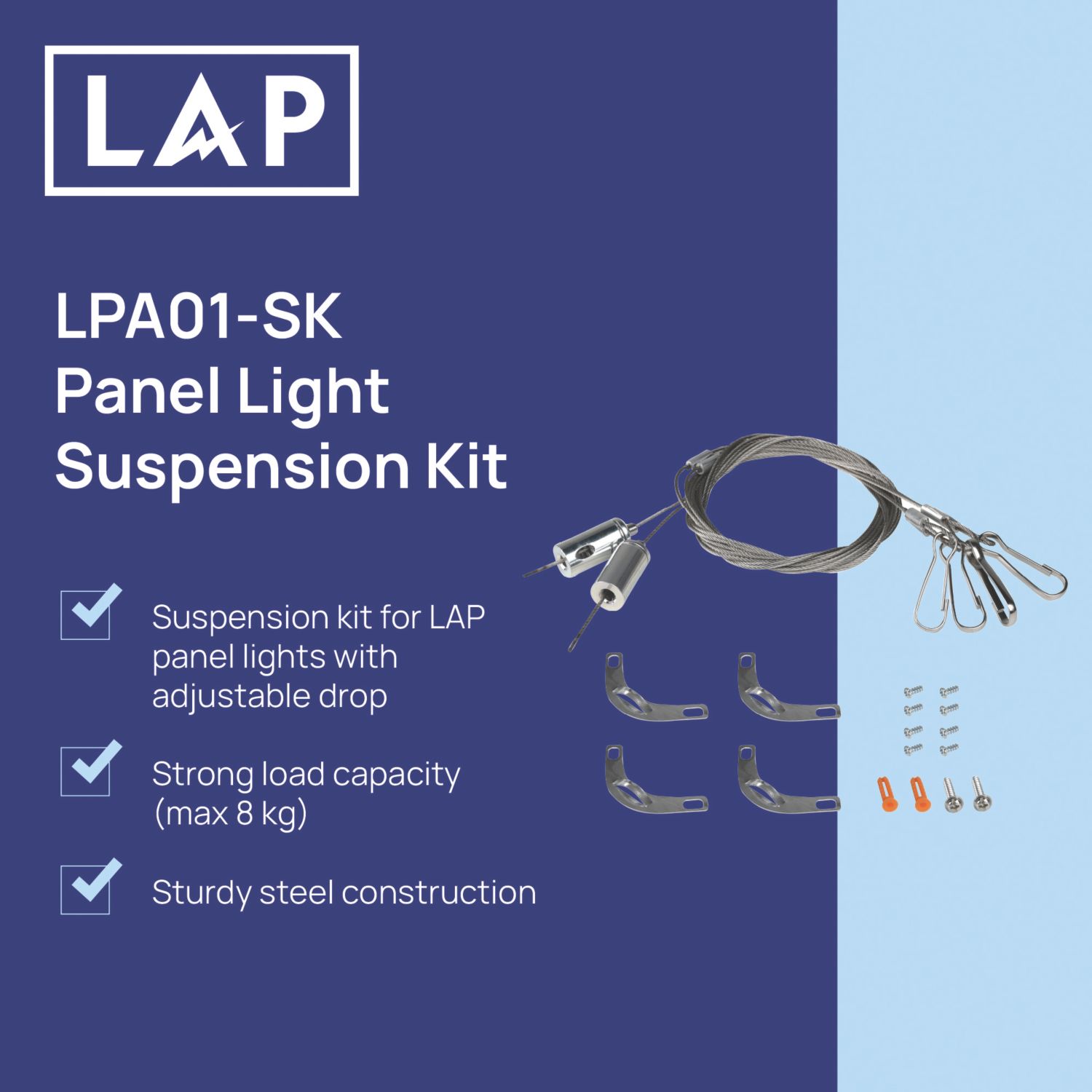 LAP Panel Light Suspension Kit 1876mm (411RE)