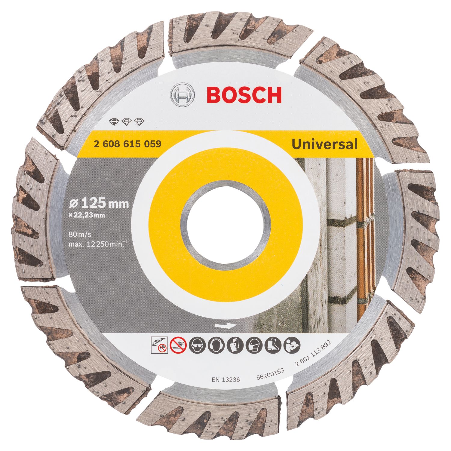 Bosch Multi-Material Universal Diamond Disc 125mm x 22.23mm (411VX)
