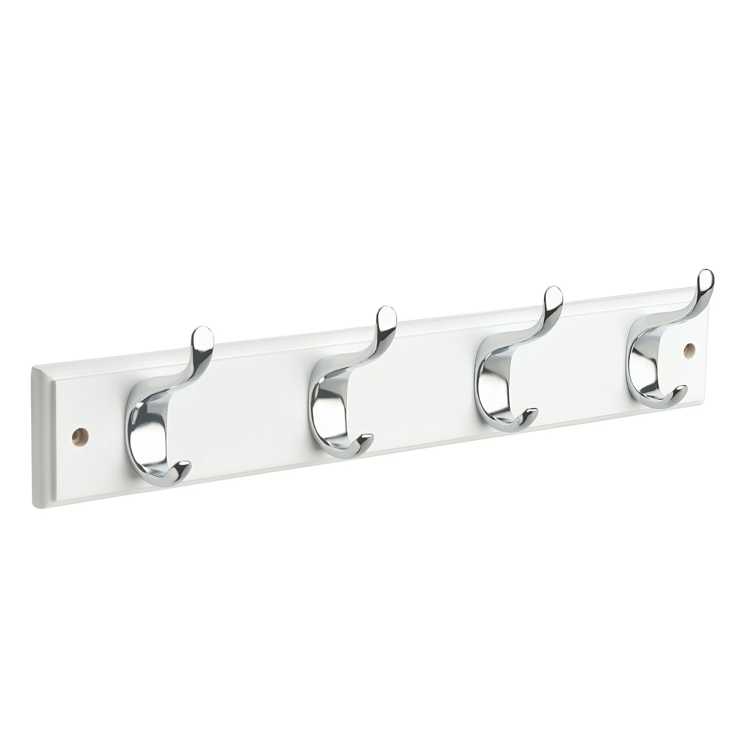 Hardware Solutions 4-Hook Rail White 450mm x 70mm (412KK)
