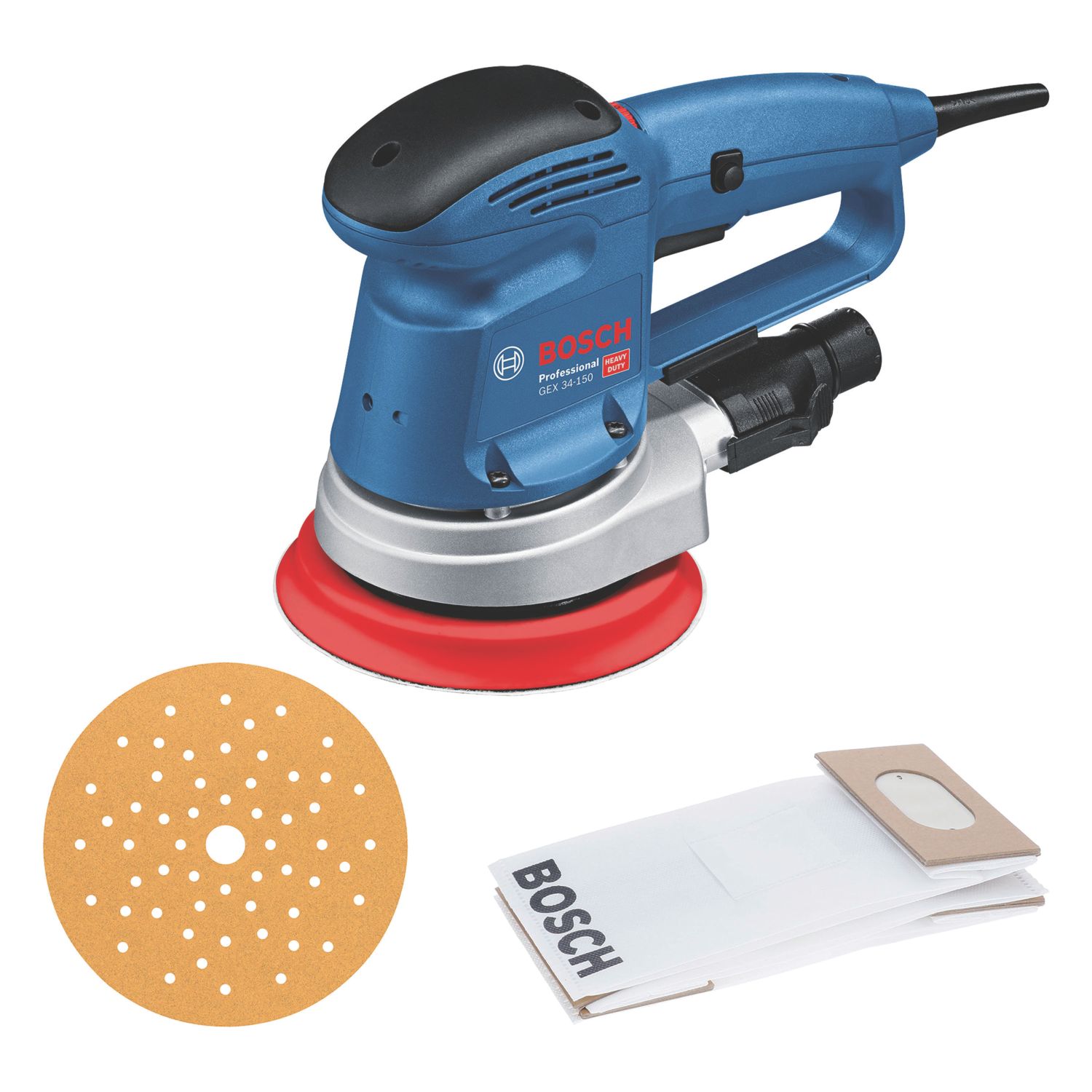 Bosch GEX 34-150 150mm Electric Random Orbit Sander 110V (412YW)