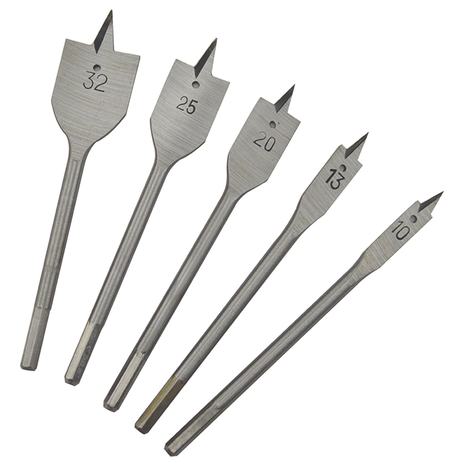 Hex Shank Flat Wood Drill Bit Set 5 Pcs (4139V)