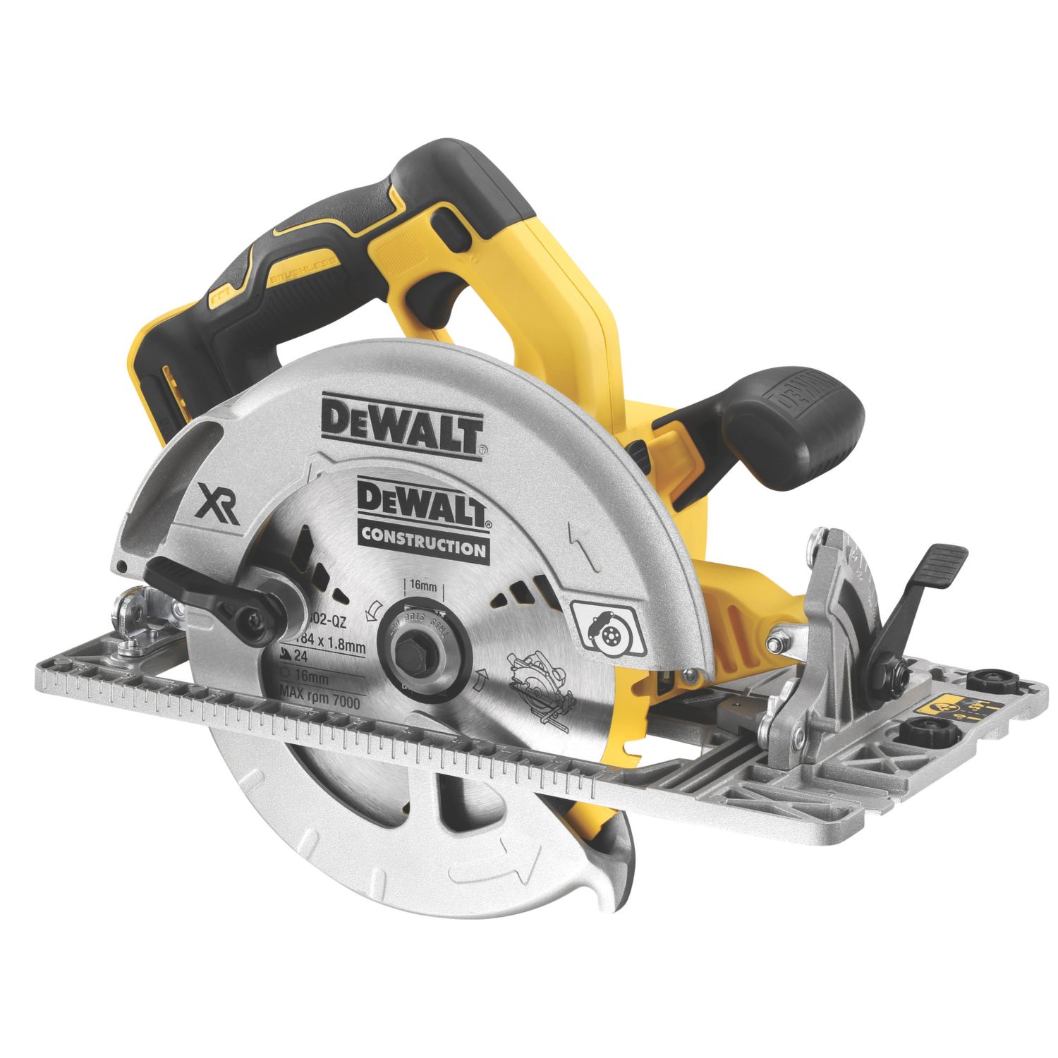 DEWALT DCS572N-XJ 184mm 18V Li-Ion XR Brushless Cordless Circular Saw - Bare (415KJ)