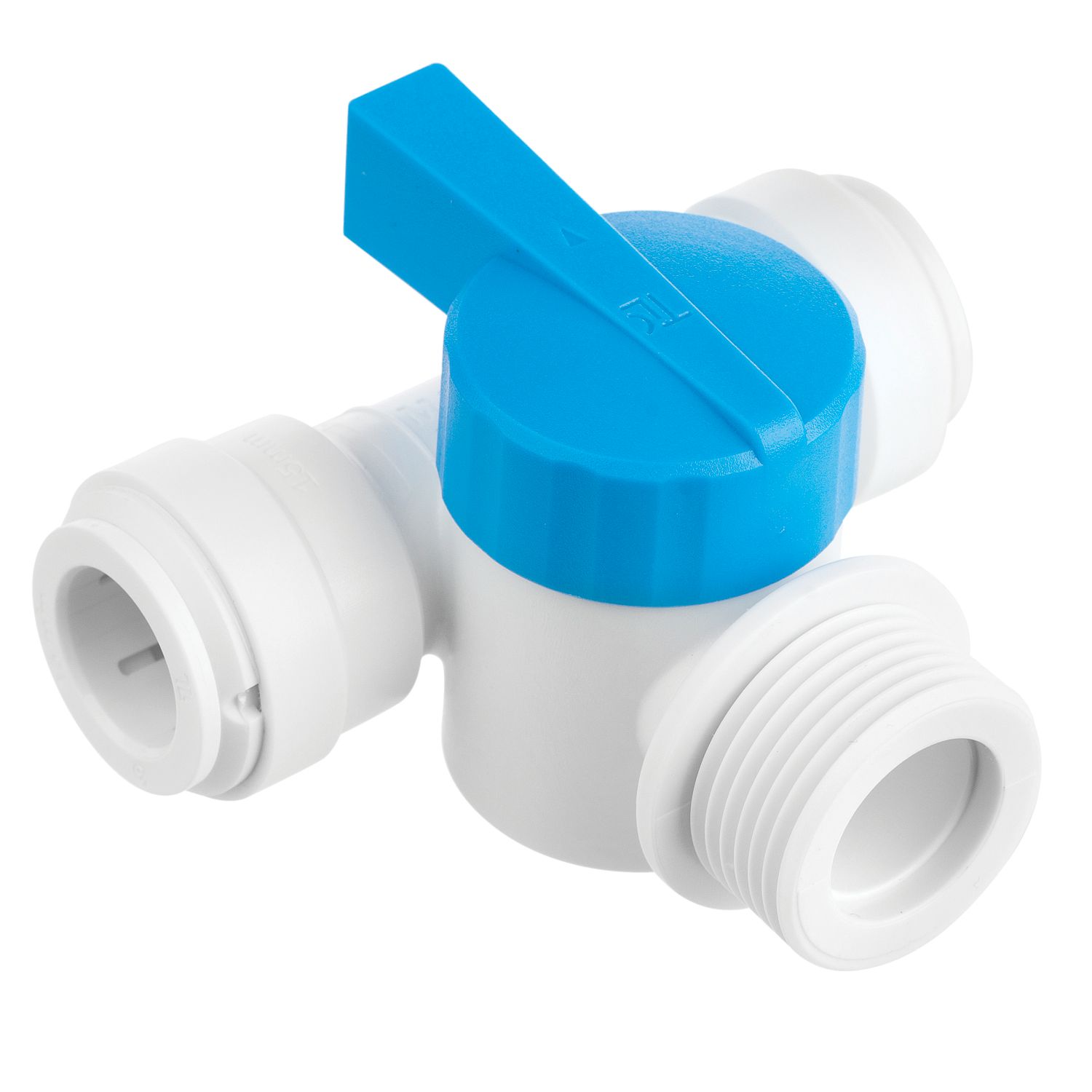 Flomasta Push-Fit Pipe Fitting Tee 15mm x 15mm x 3/4" (415KR)