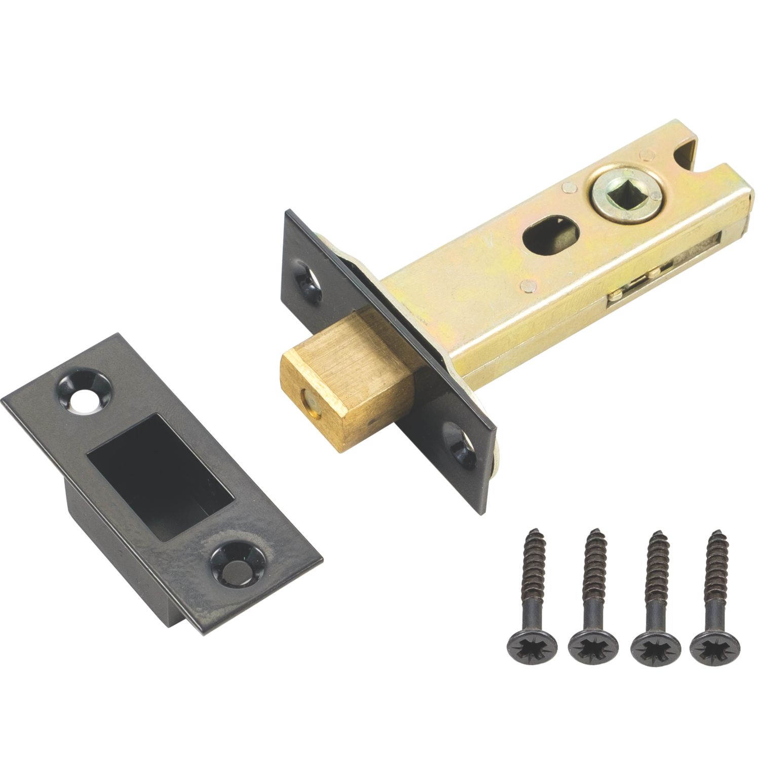 Smith & Locke Matt Black Tubular WC Deadbolt 76mm Case - 57mm Backset (416TE)