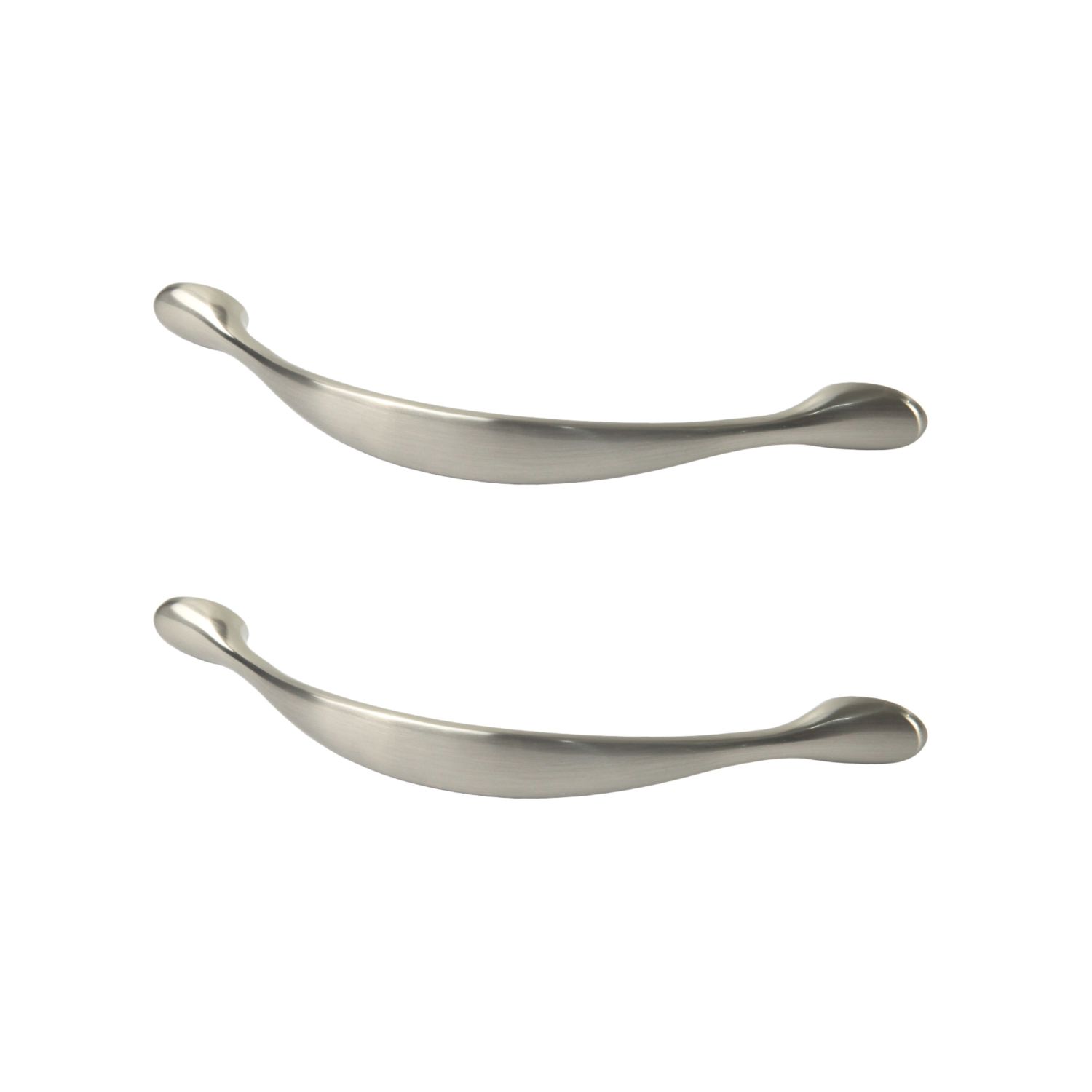 Essentials Chervil Bow Cabinet Handles Brushed Nickel 158mm 2 Pieces (417AA)