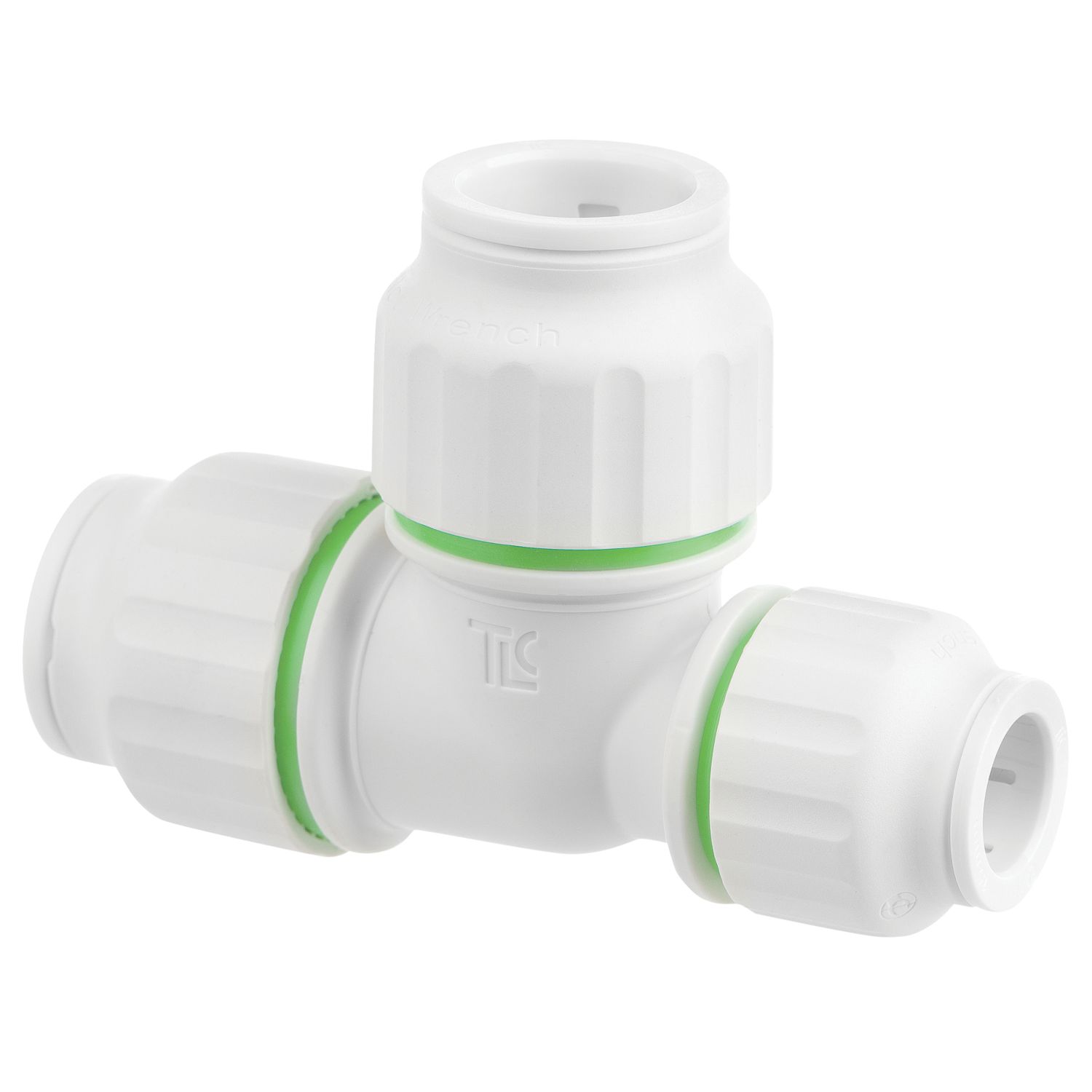Flomasta Plastic Push-Fit Reducing Tee 22mm x 15mm x 22mm (417HY)