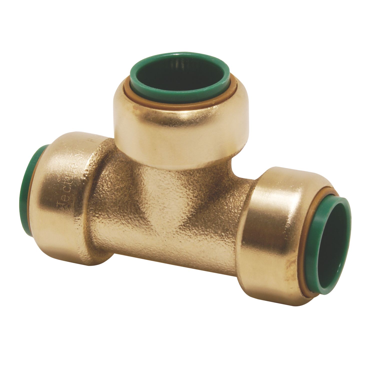 Tectite Classic T24 Brass Push-Fit Equal Tee 1/2" (417KH)