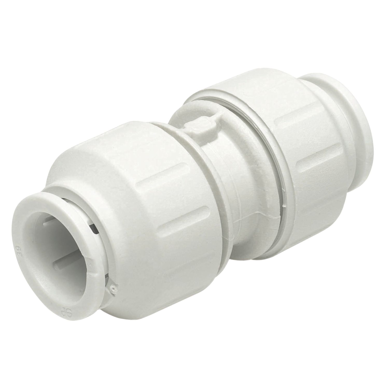 JG Speedfit Plastic Push-Fit Equal Couplers 10mm 10 Pack (419FH)